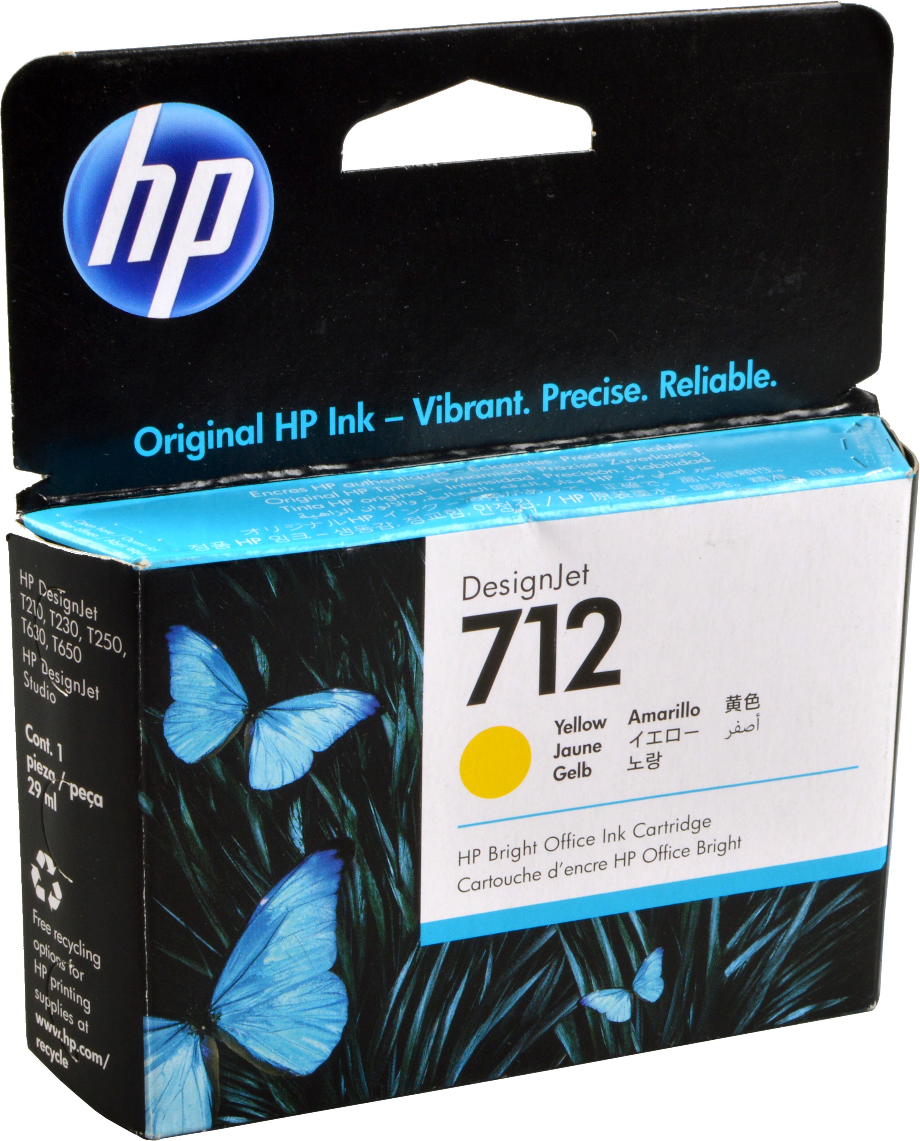 HP Tinte 3ED69A 712 yellow