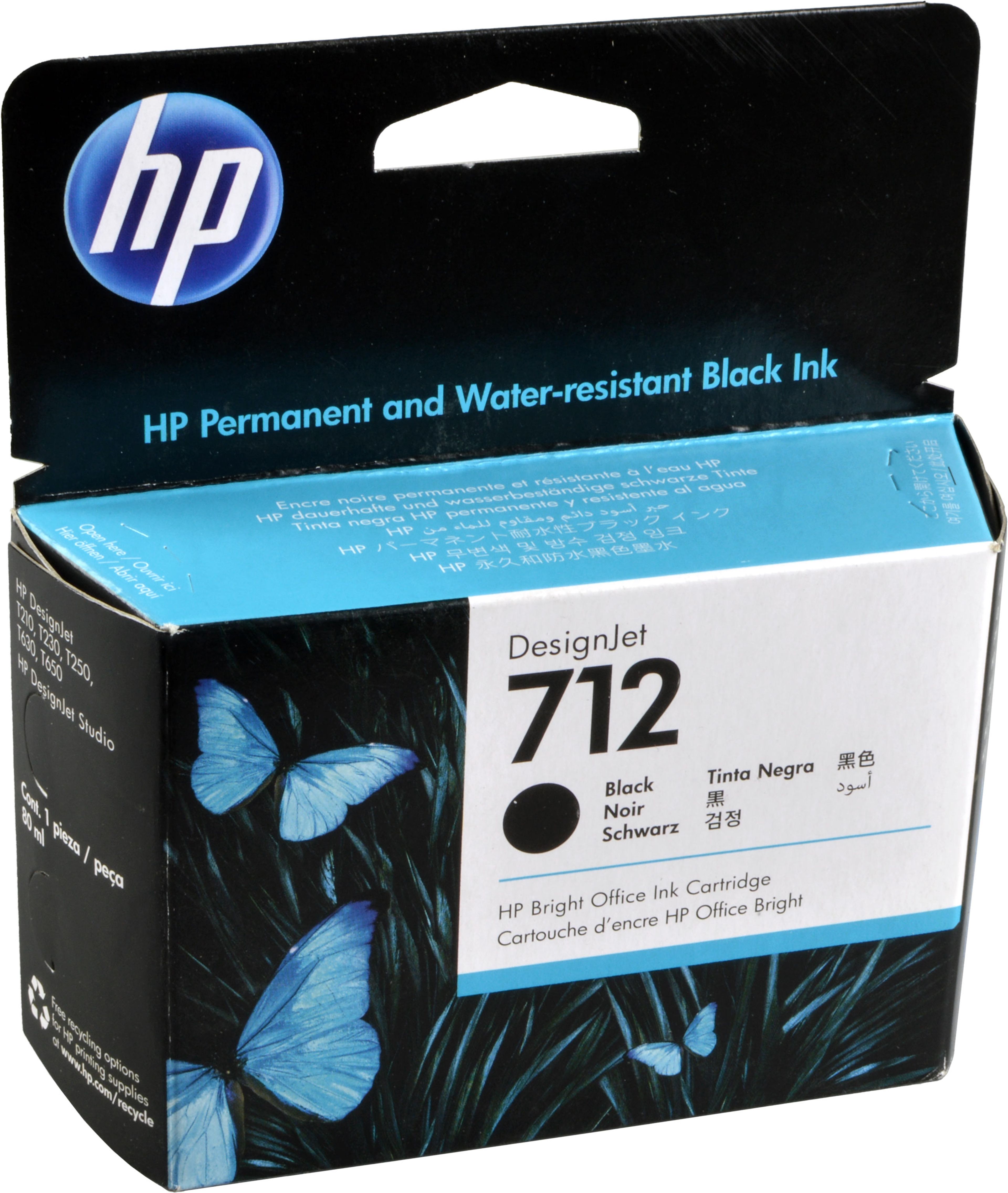 HP Tinte 3ED71A 712 schwarz