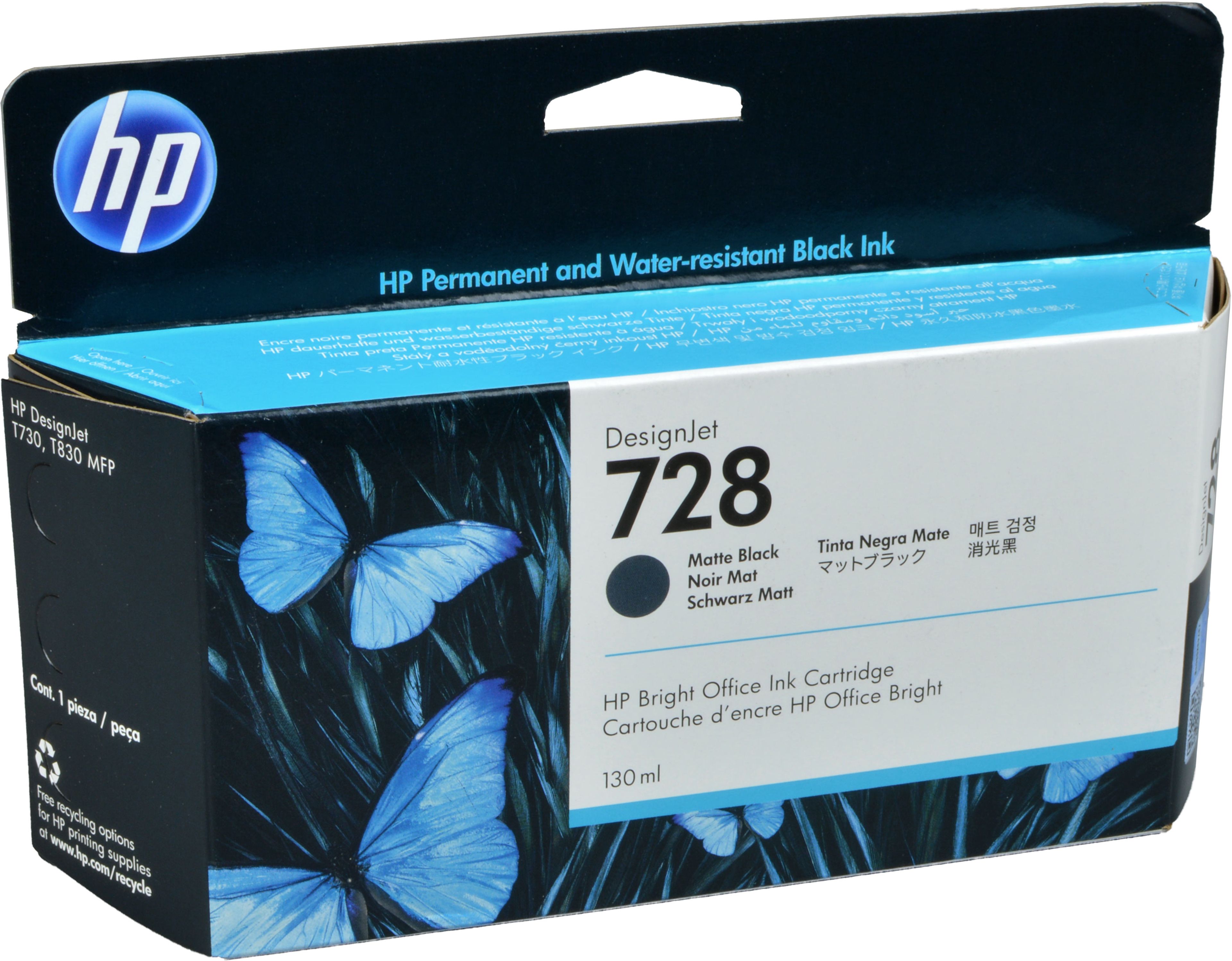 HP Tinte 3WX25A 728 matte black