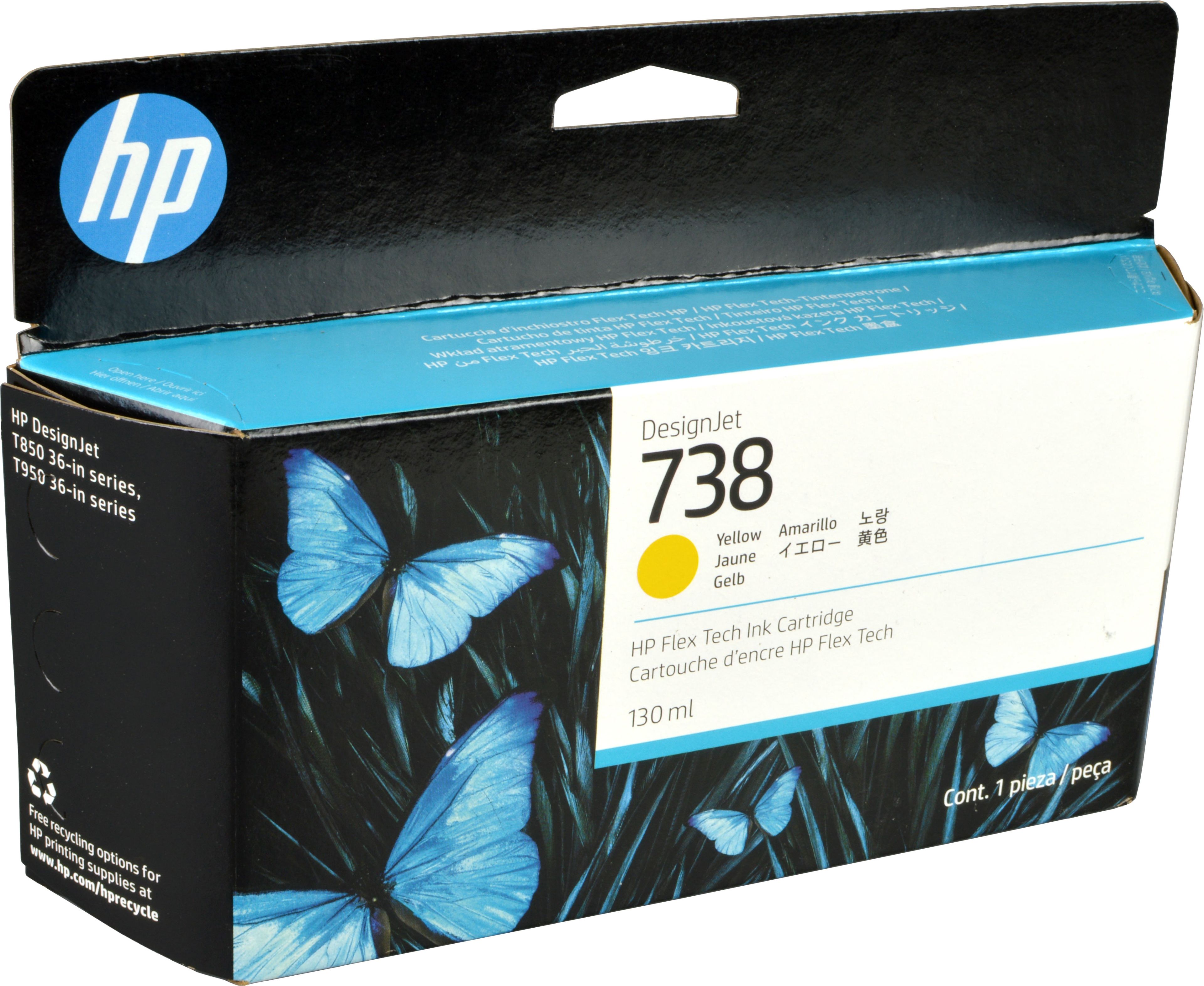 HP Tinte 498N7A 738 yellow