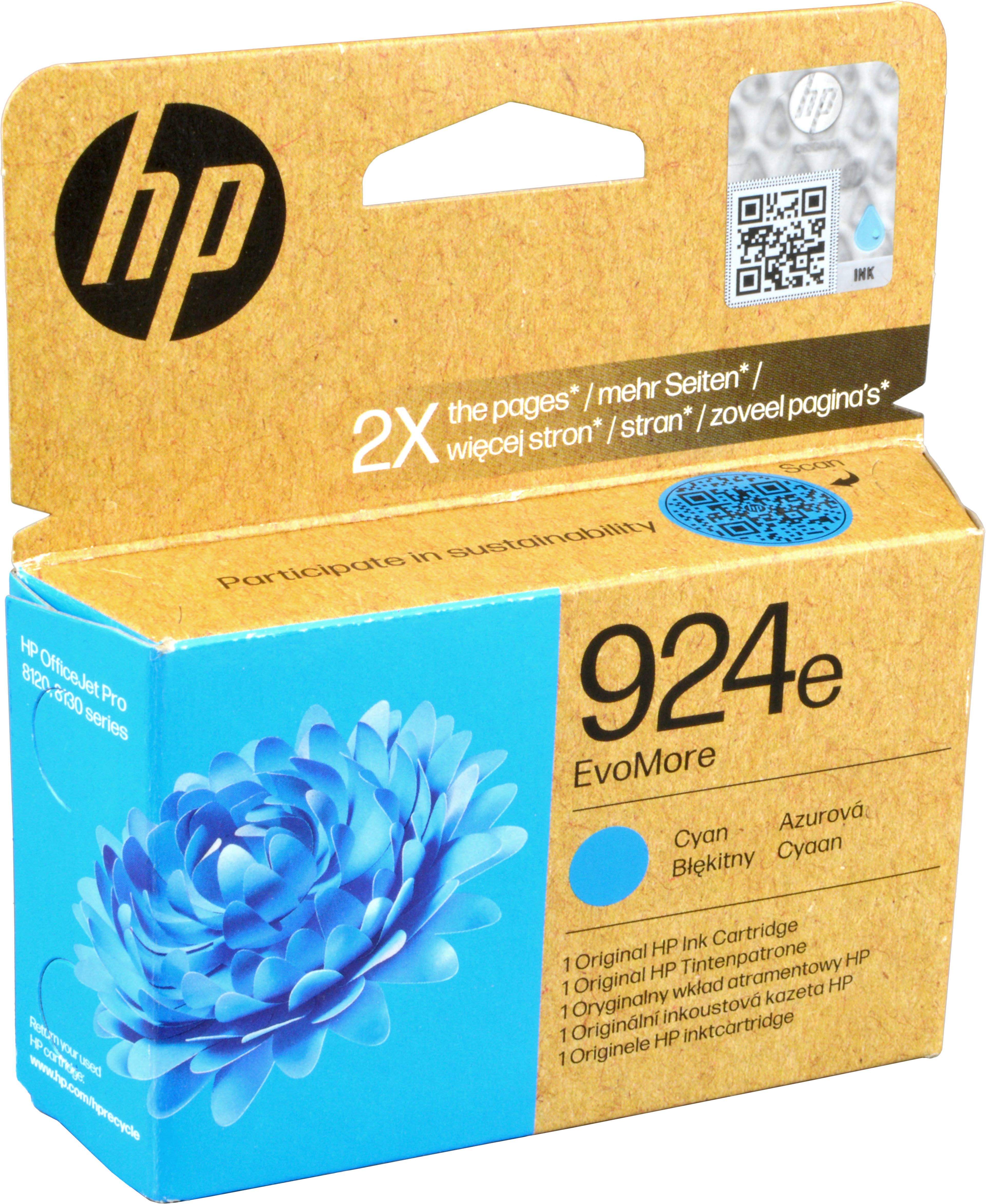 HP Tinte 4K0U7NE 924e EvoMore cyan