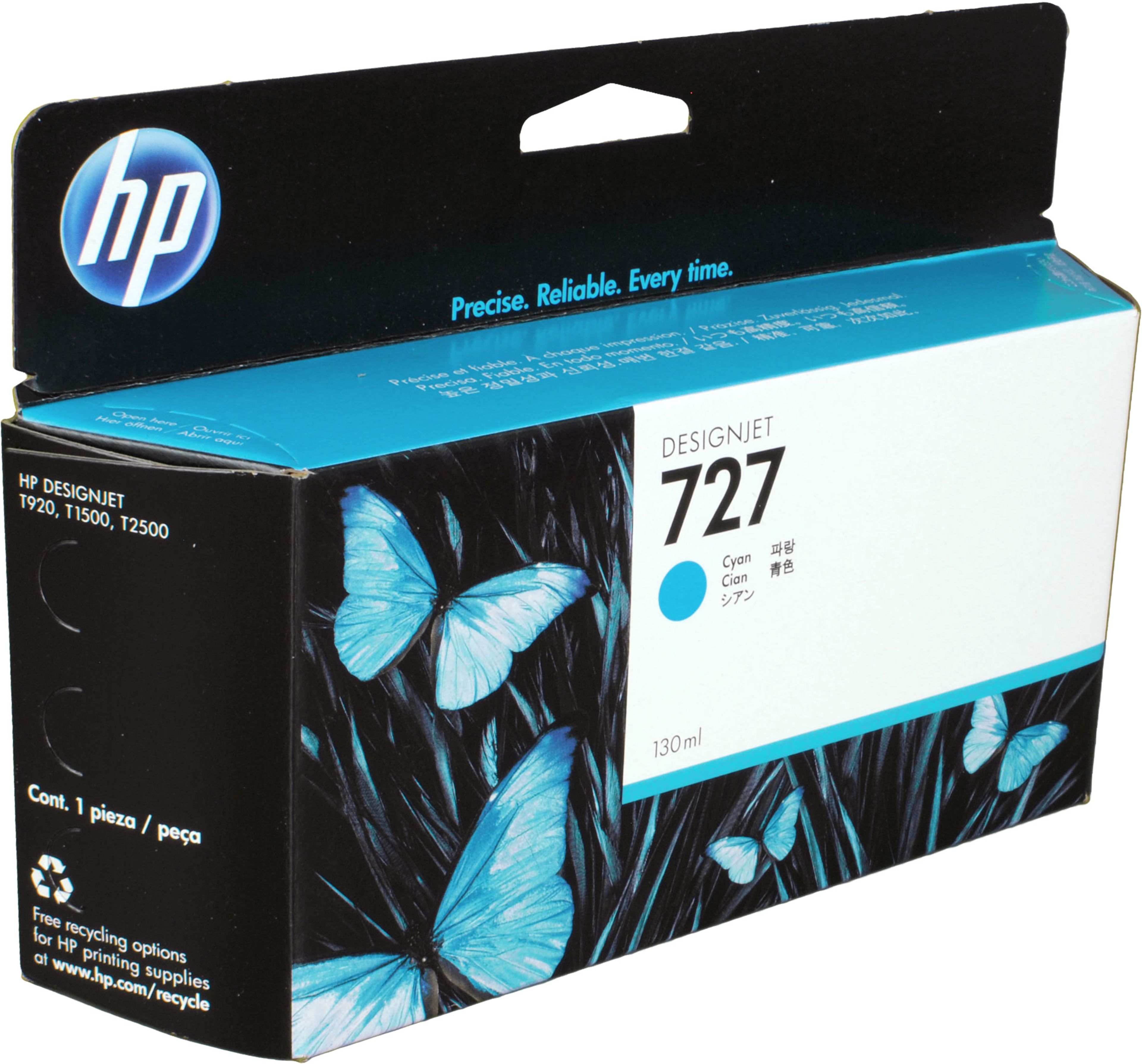 HP Tinte B3P19A 727 cyan