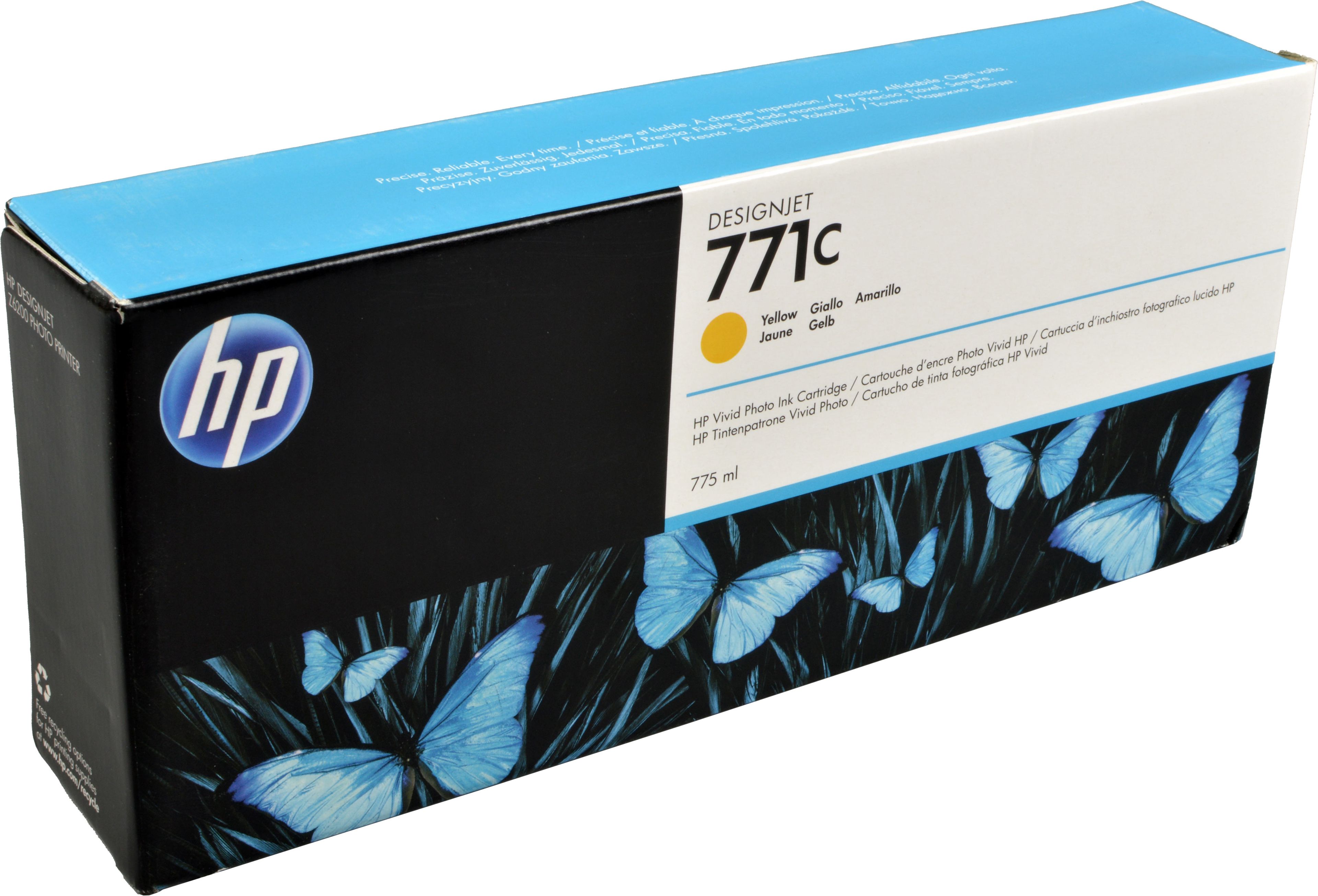 HP Tinte B6Y10A 771C yellow
