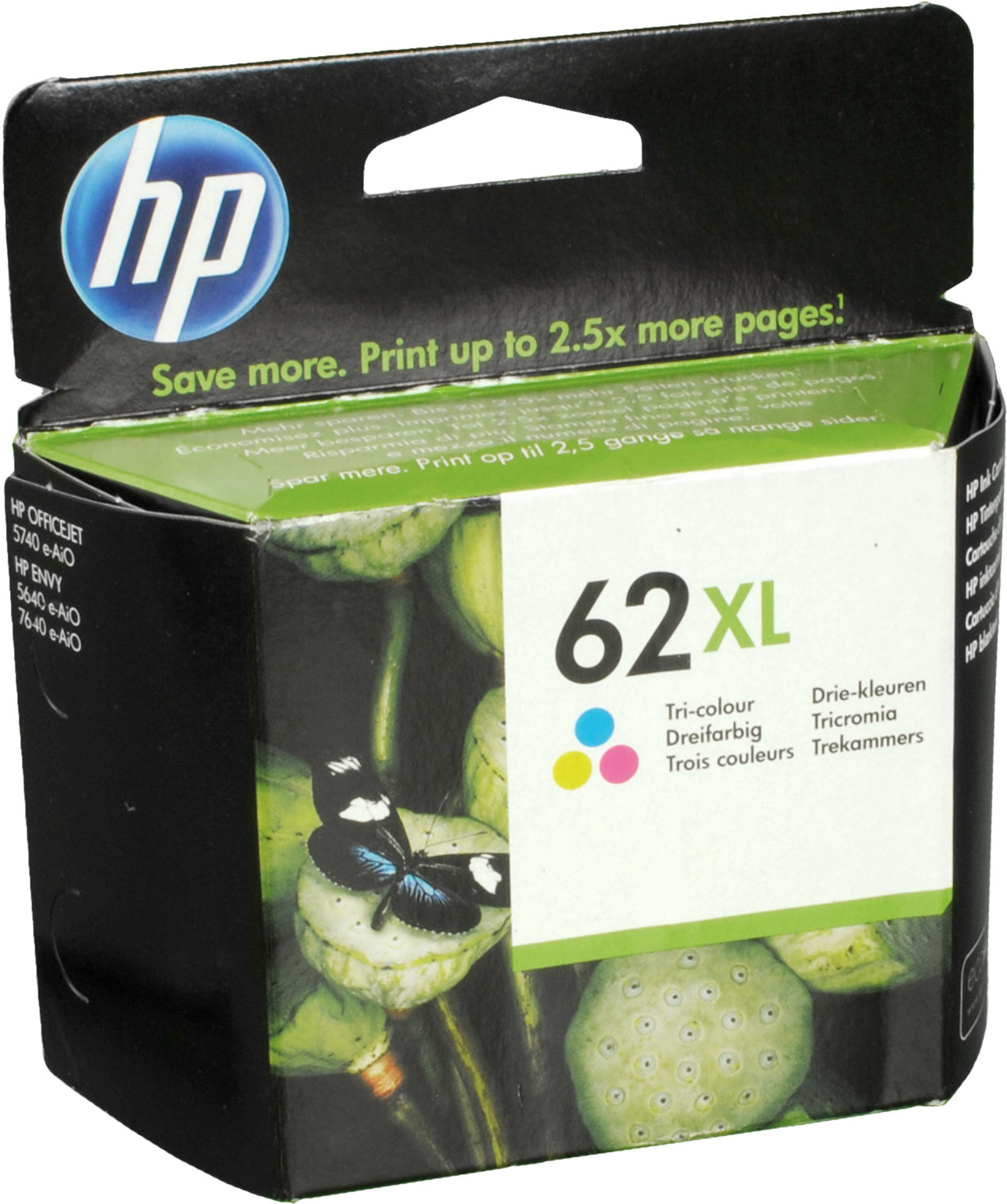 HP Tinte C2P07AE 62XL CMY