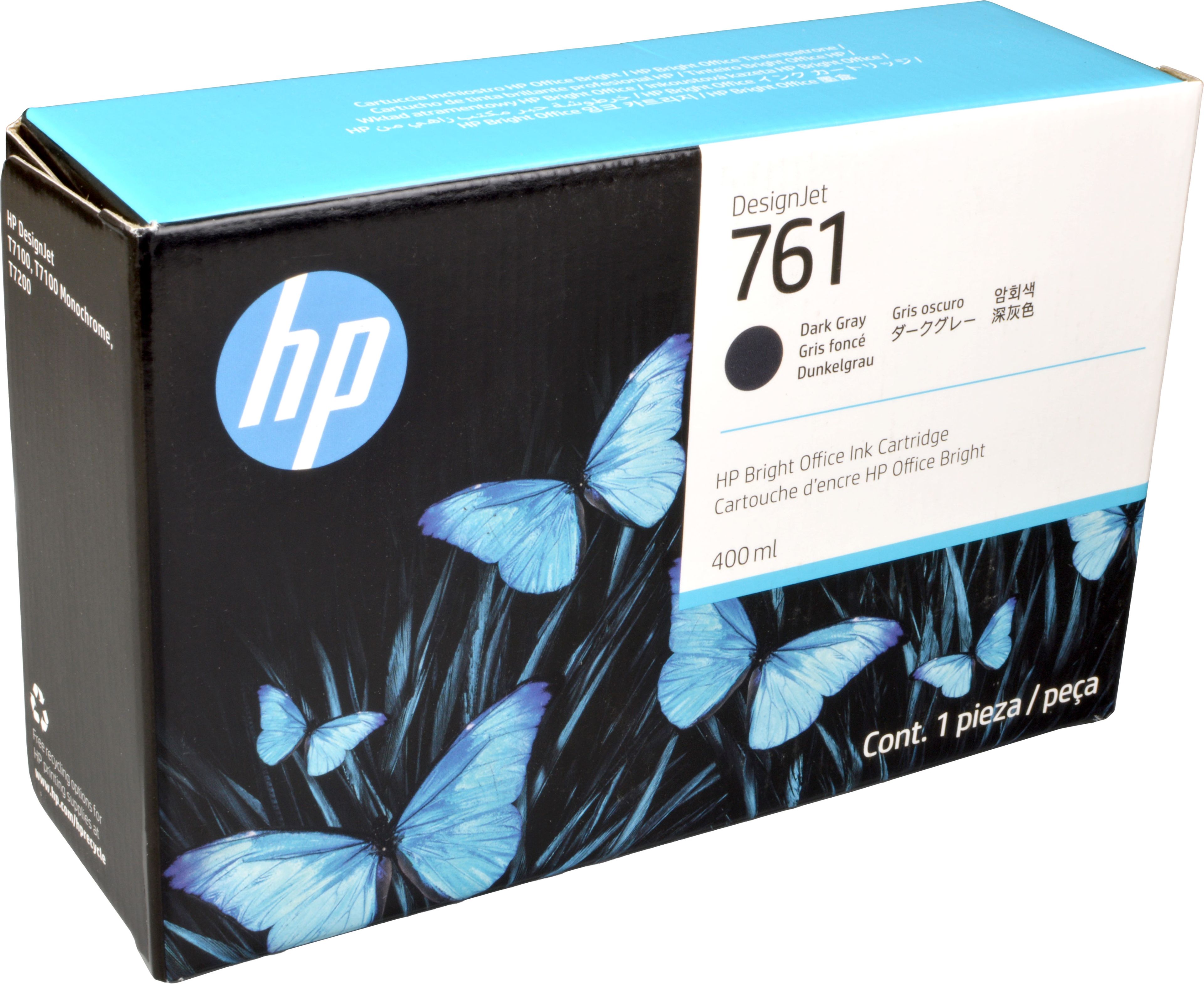 HP Tinte CM996A 761 dark grey