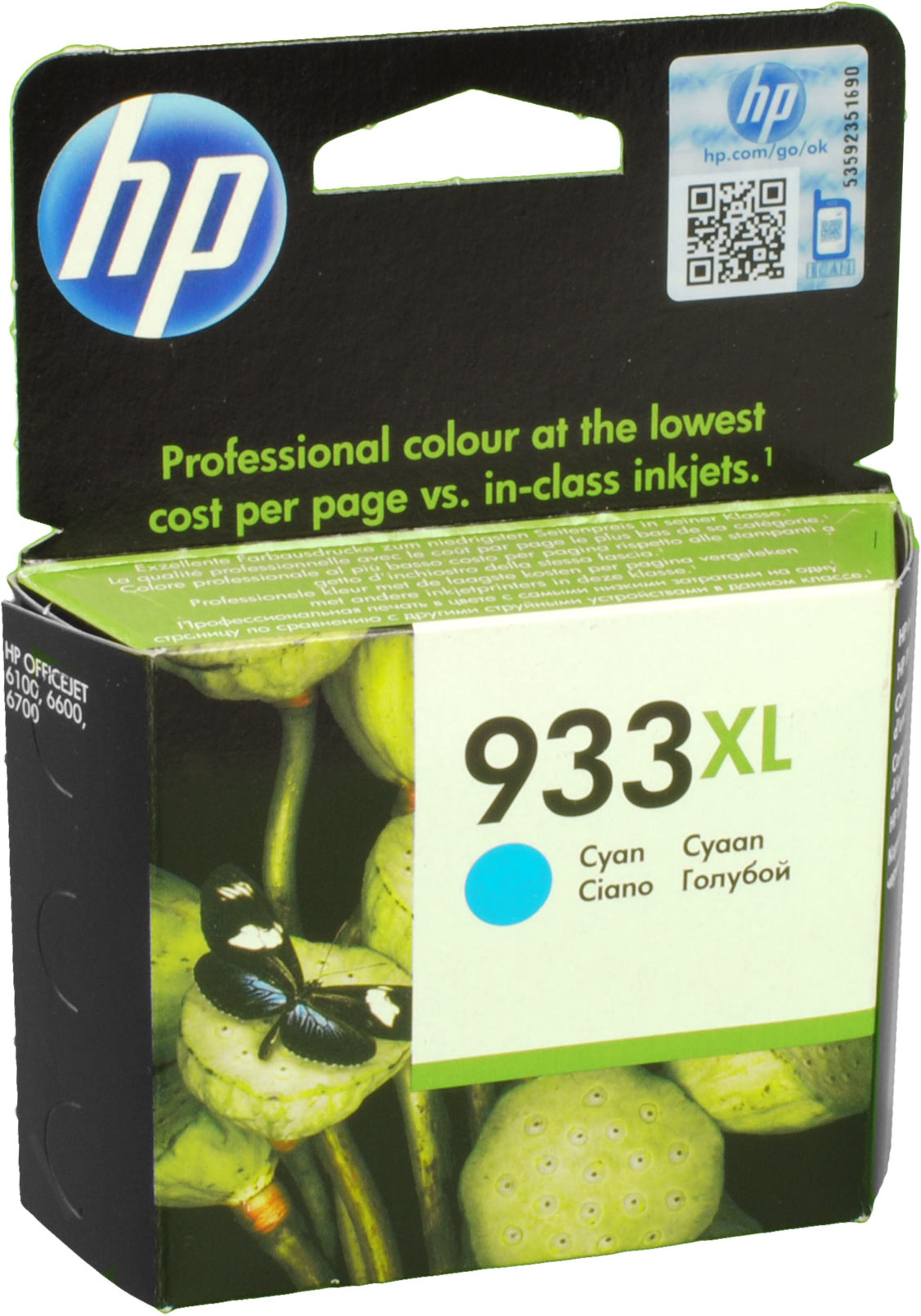HP Tinte CN054AE 933XL cyan