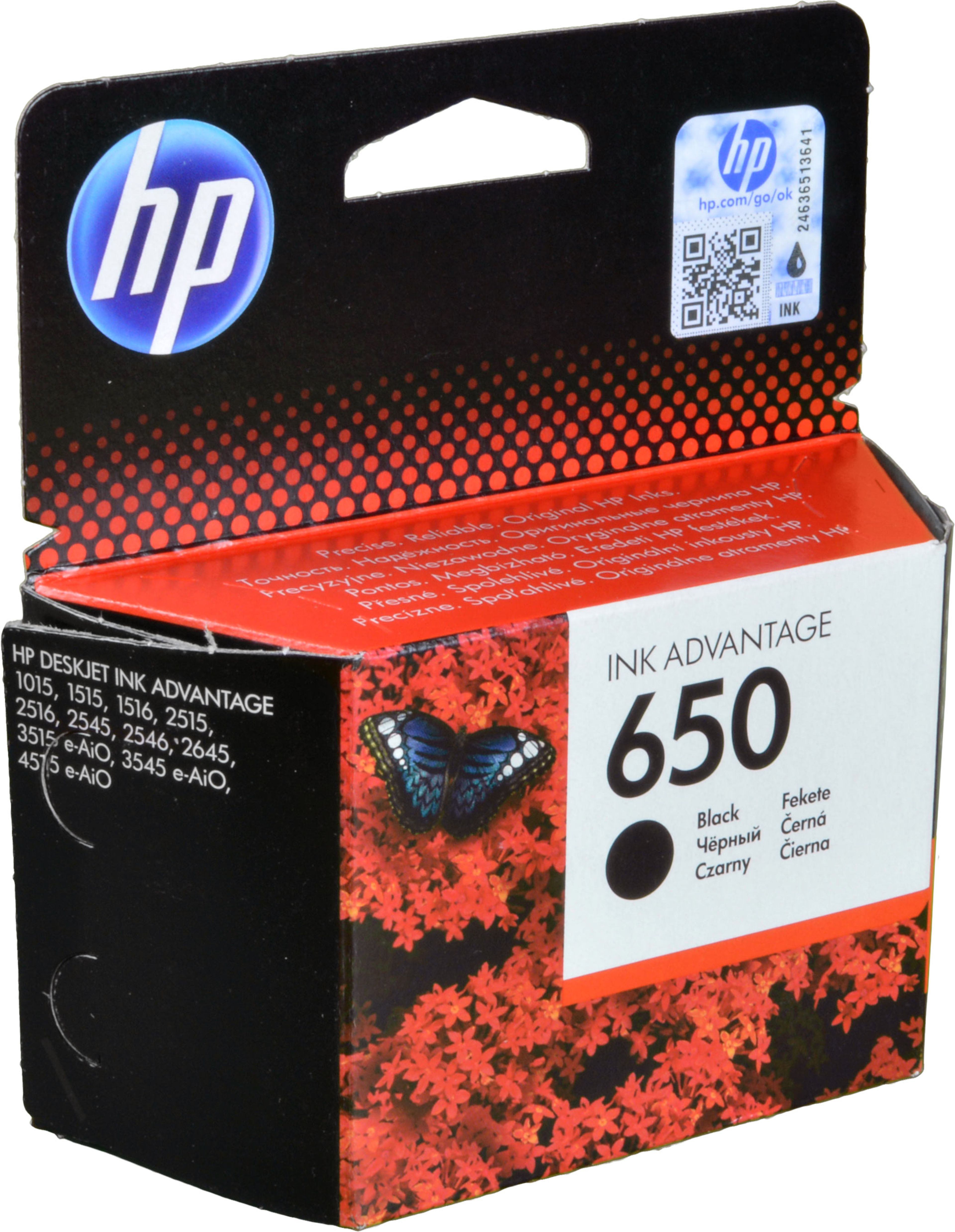 HP Tinte CZ101AE 650 schwarz