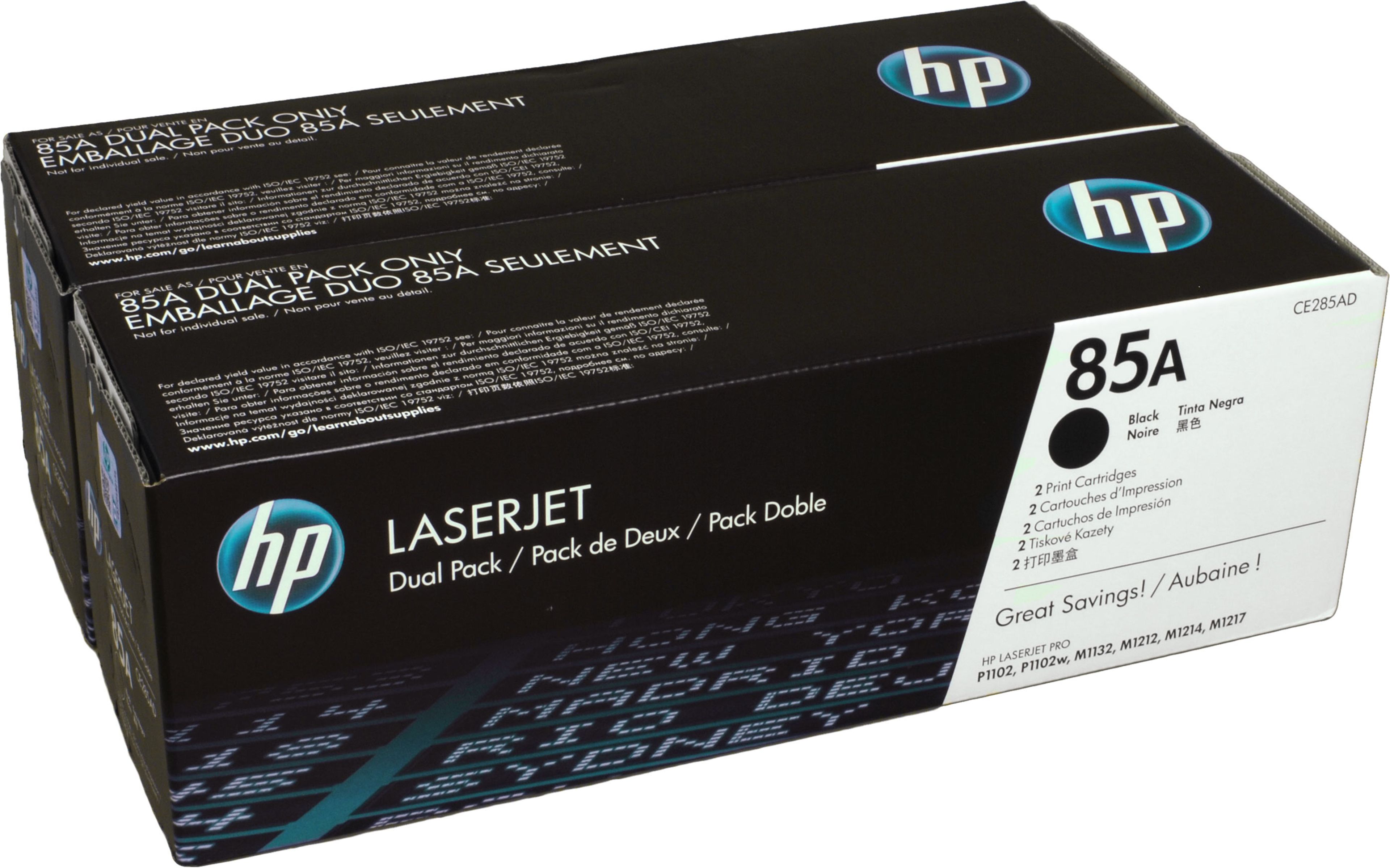2 HP Toner CE285AD 85A Doppelpack schwarz