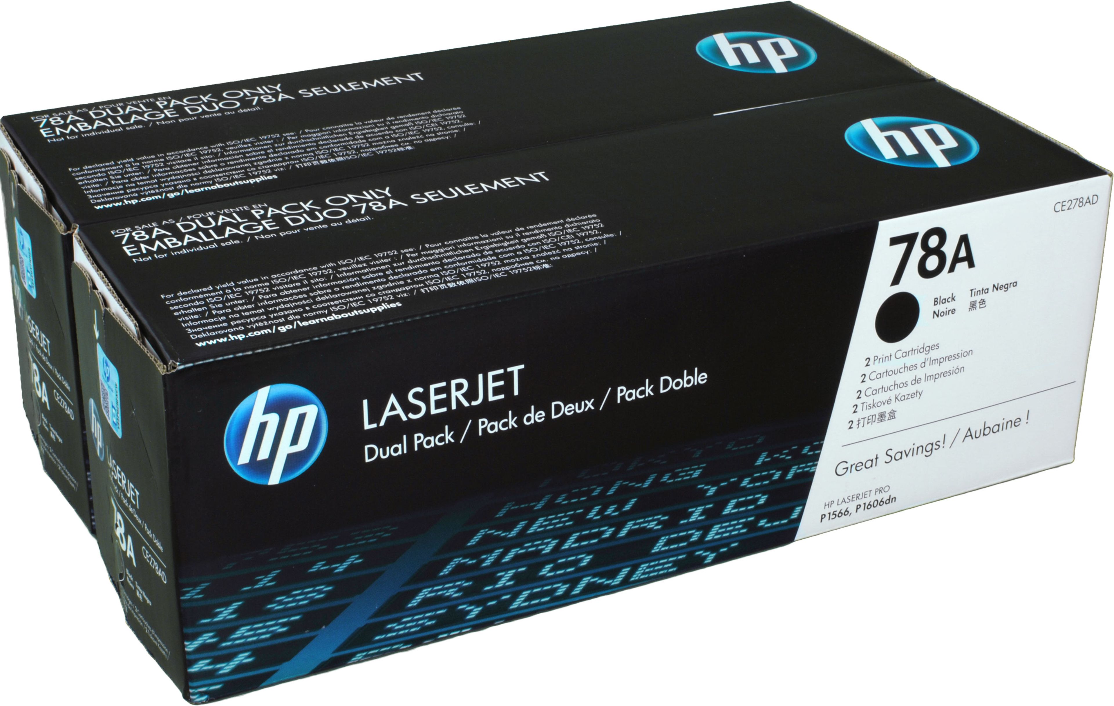 2 HP Toner CE278AD 78A Doppelpack schwarz