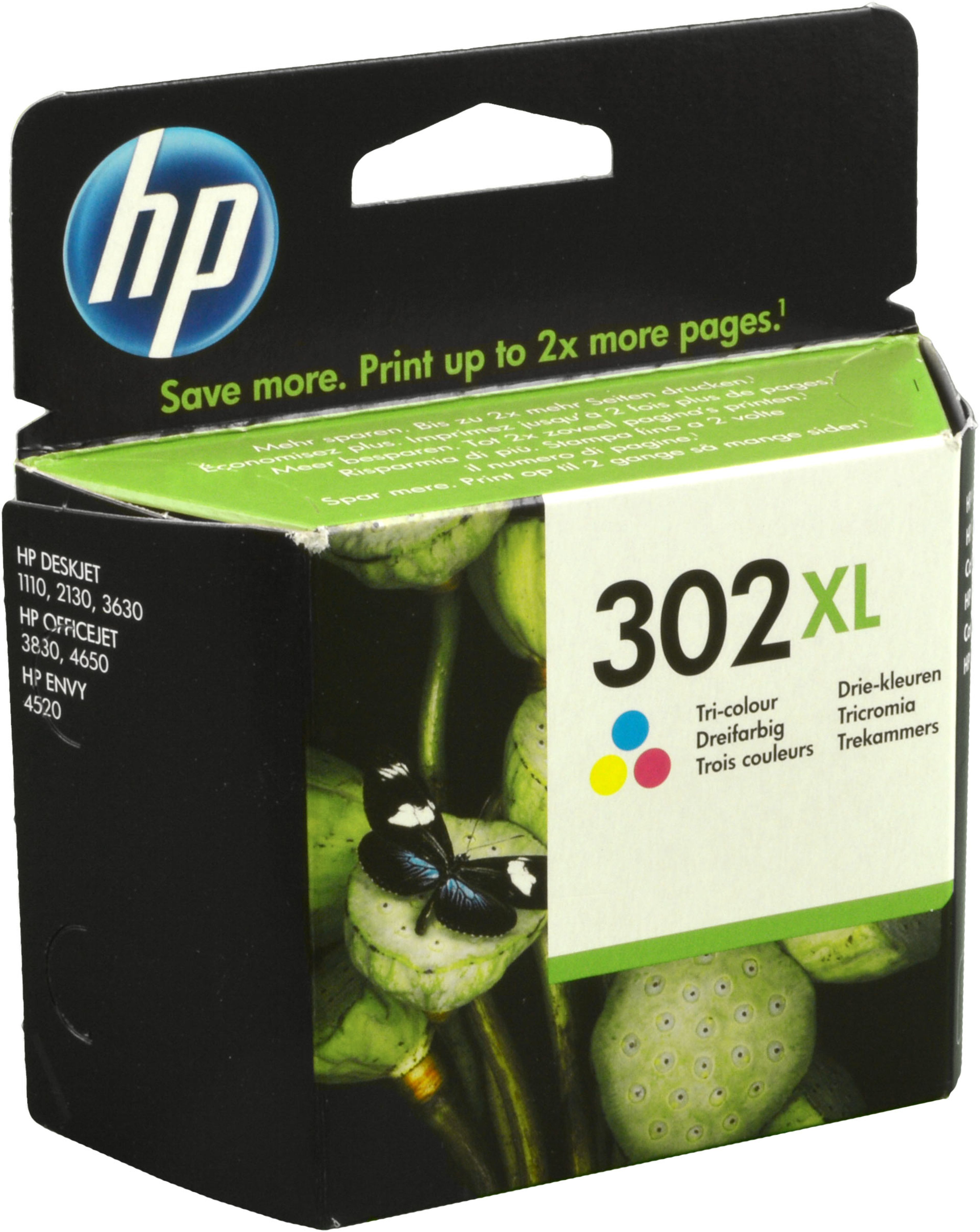 HP Tinte F6U67AE 302XL CMY