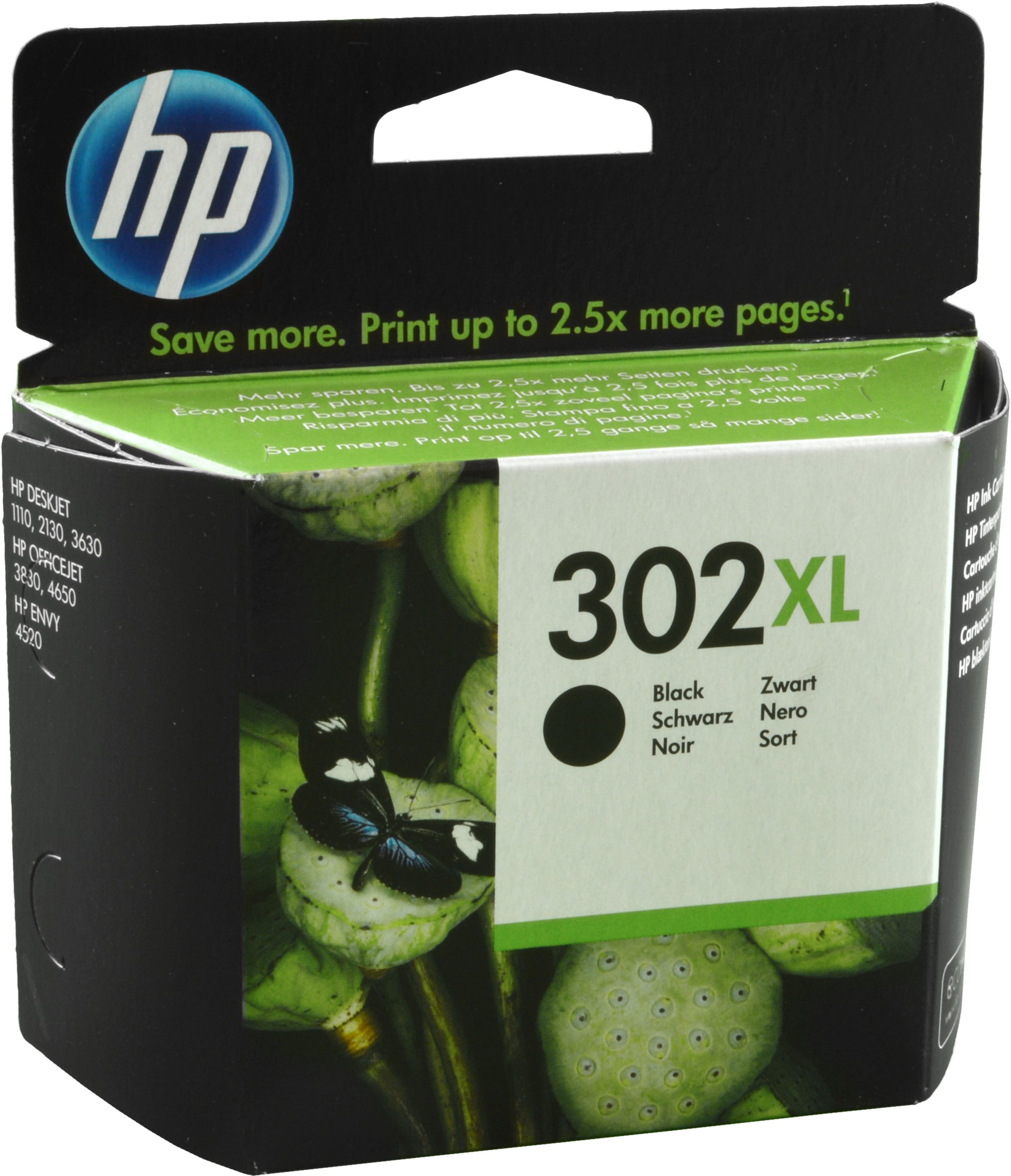 HP Tinte F6U68AE 302XL schwarz