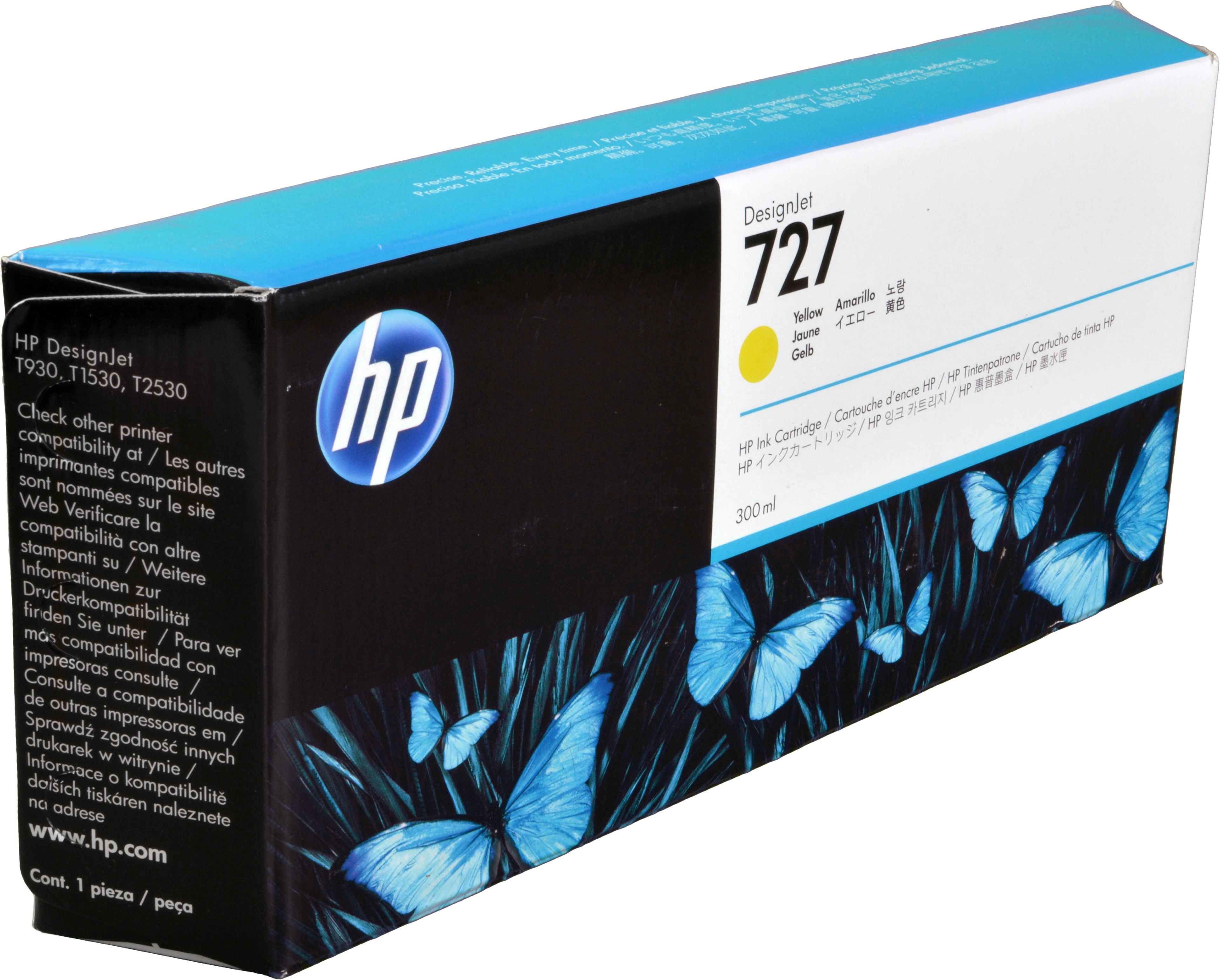 HP Tinte F9J78A 727 yellow