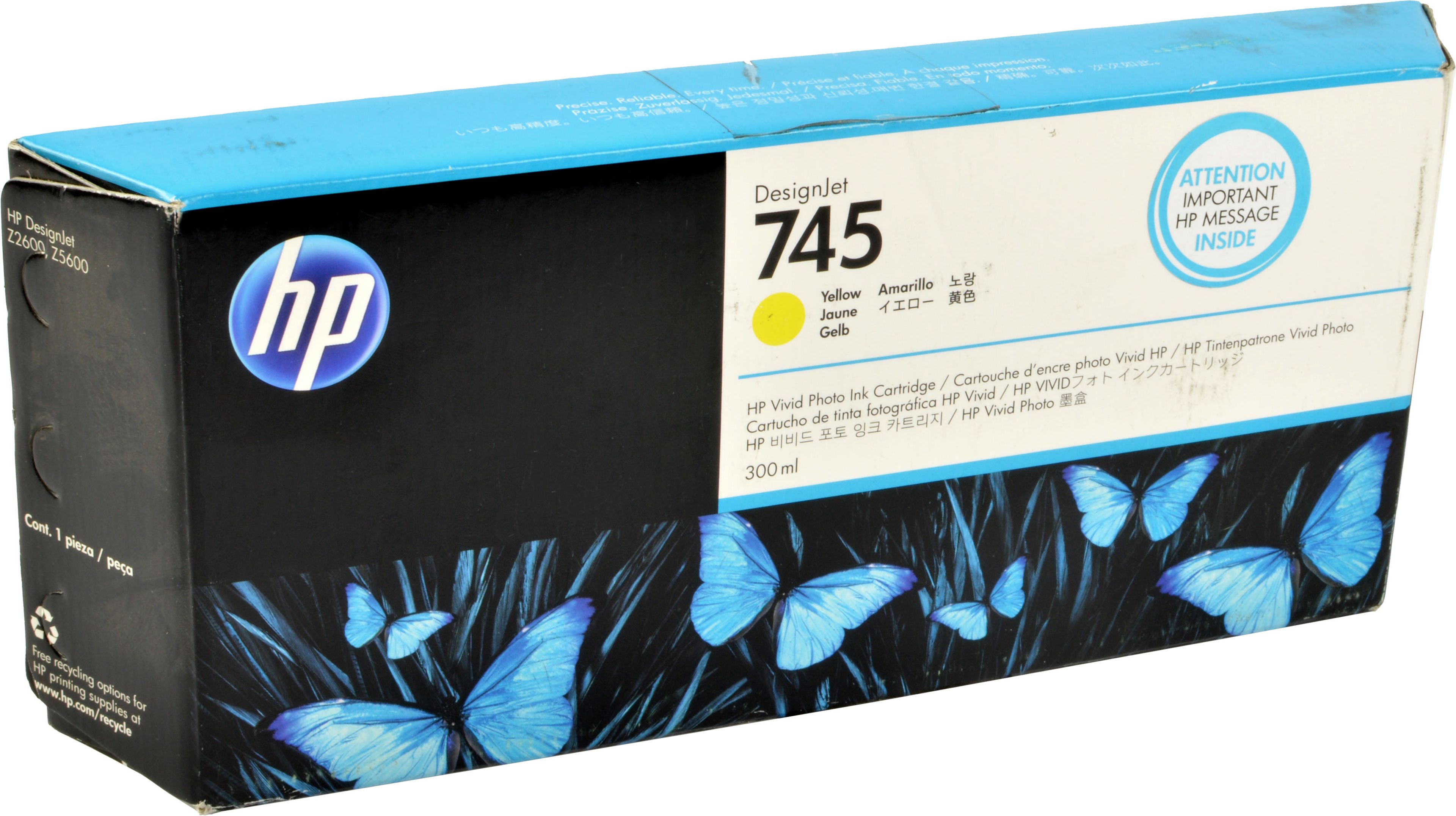 HP Tinte F9K02A 745 yellow