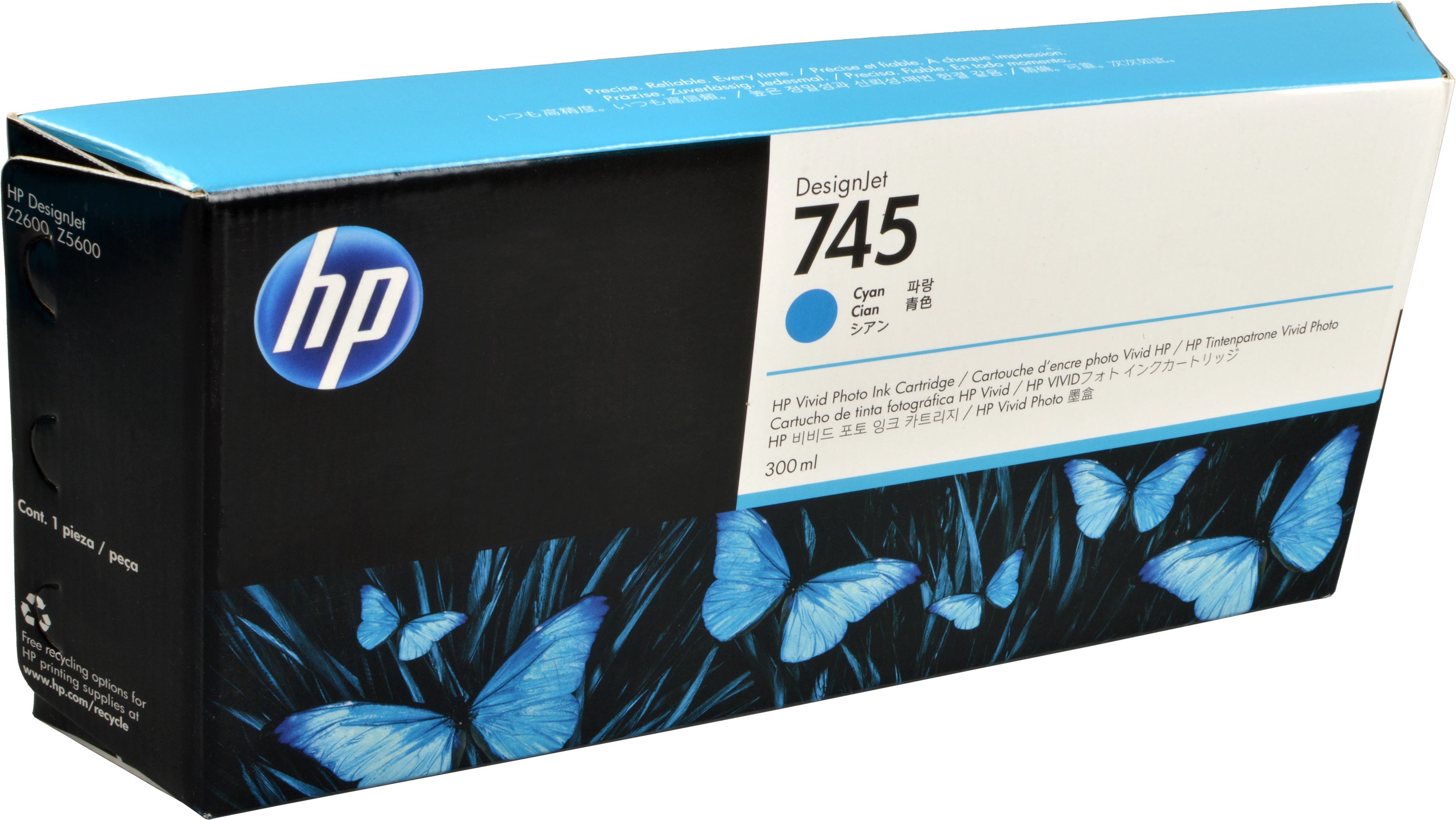 HP Tinte F9K03A 745 cyan
