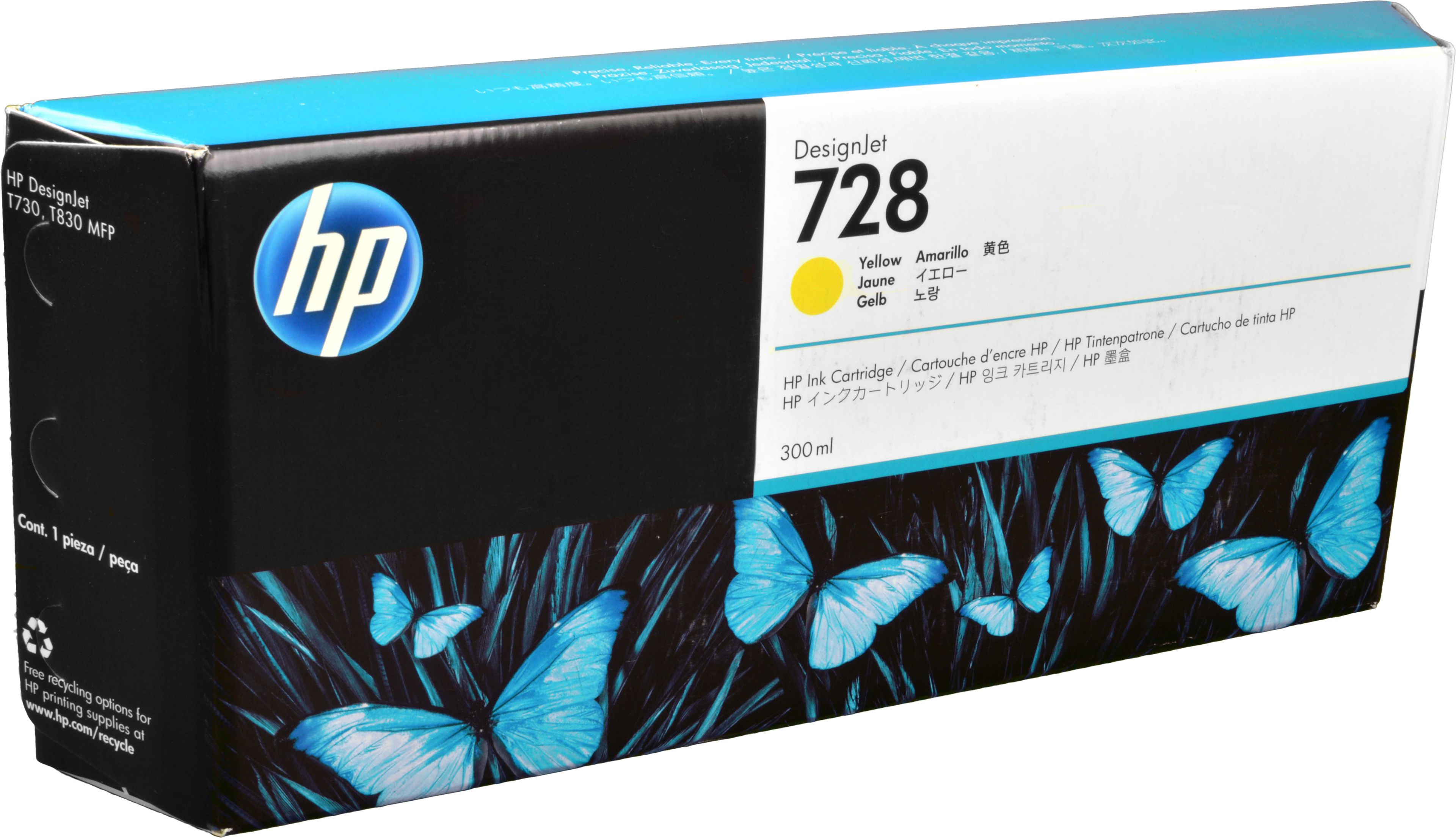 HP Tinte F9K15A 728 yellow