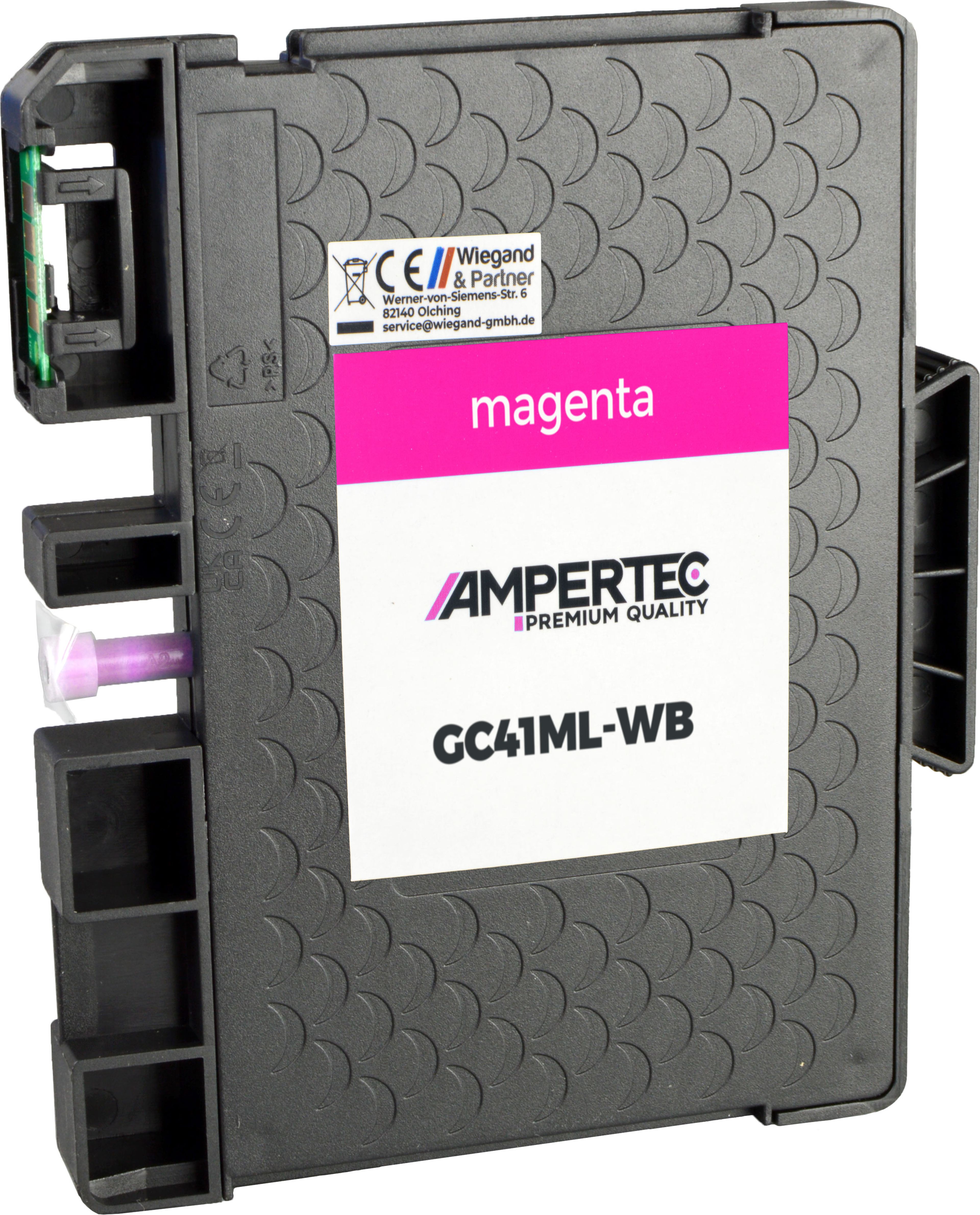 Kompatible Gel Cartridge ersetzt Ricoh 405767 GC-41ML magenta