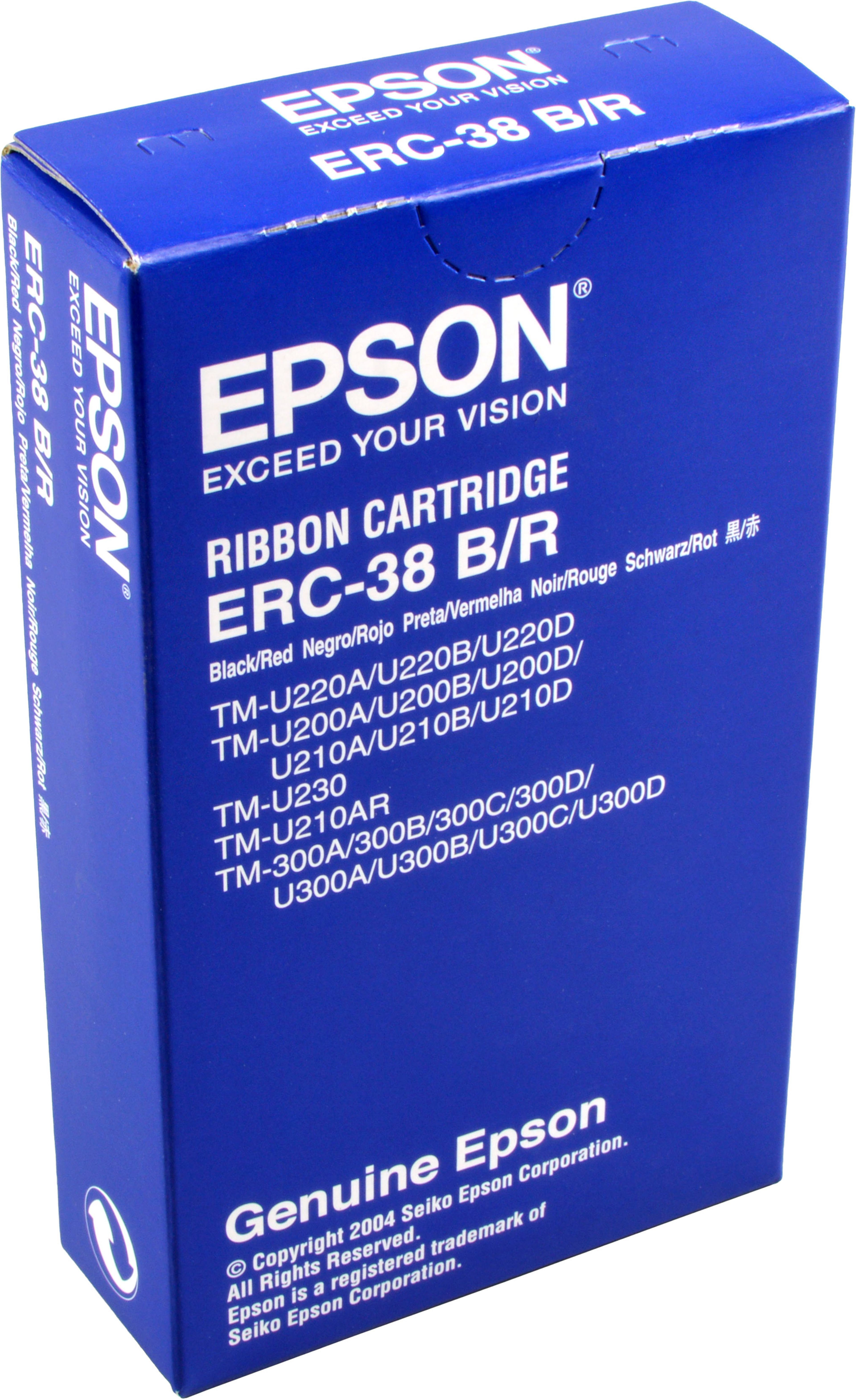Epson Originalband ERC-38 BR  schwarz / rot  C43S015376