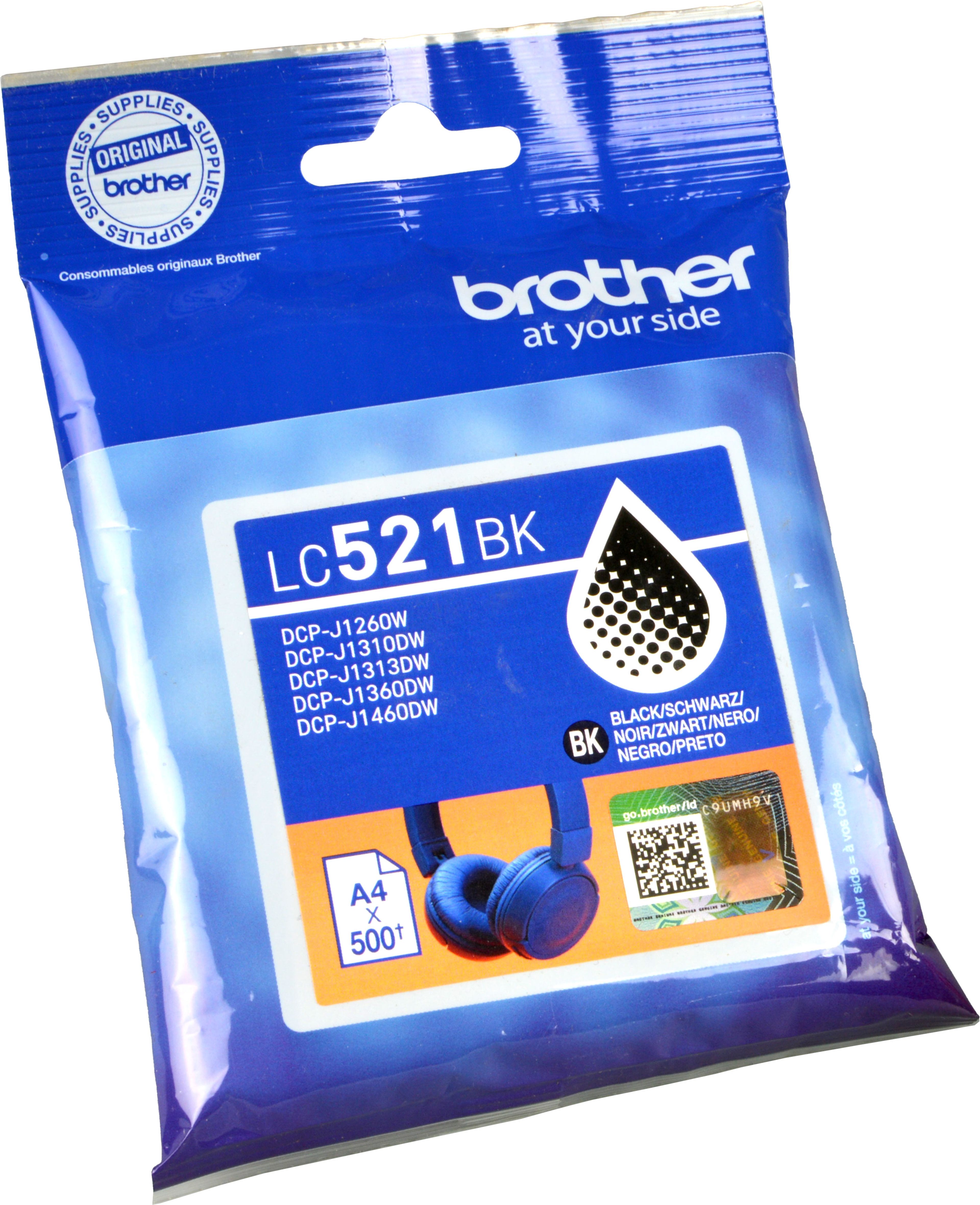 Brother Tinte LC-521BK schwarz