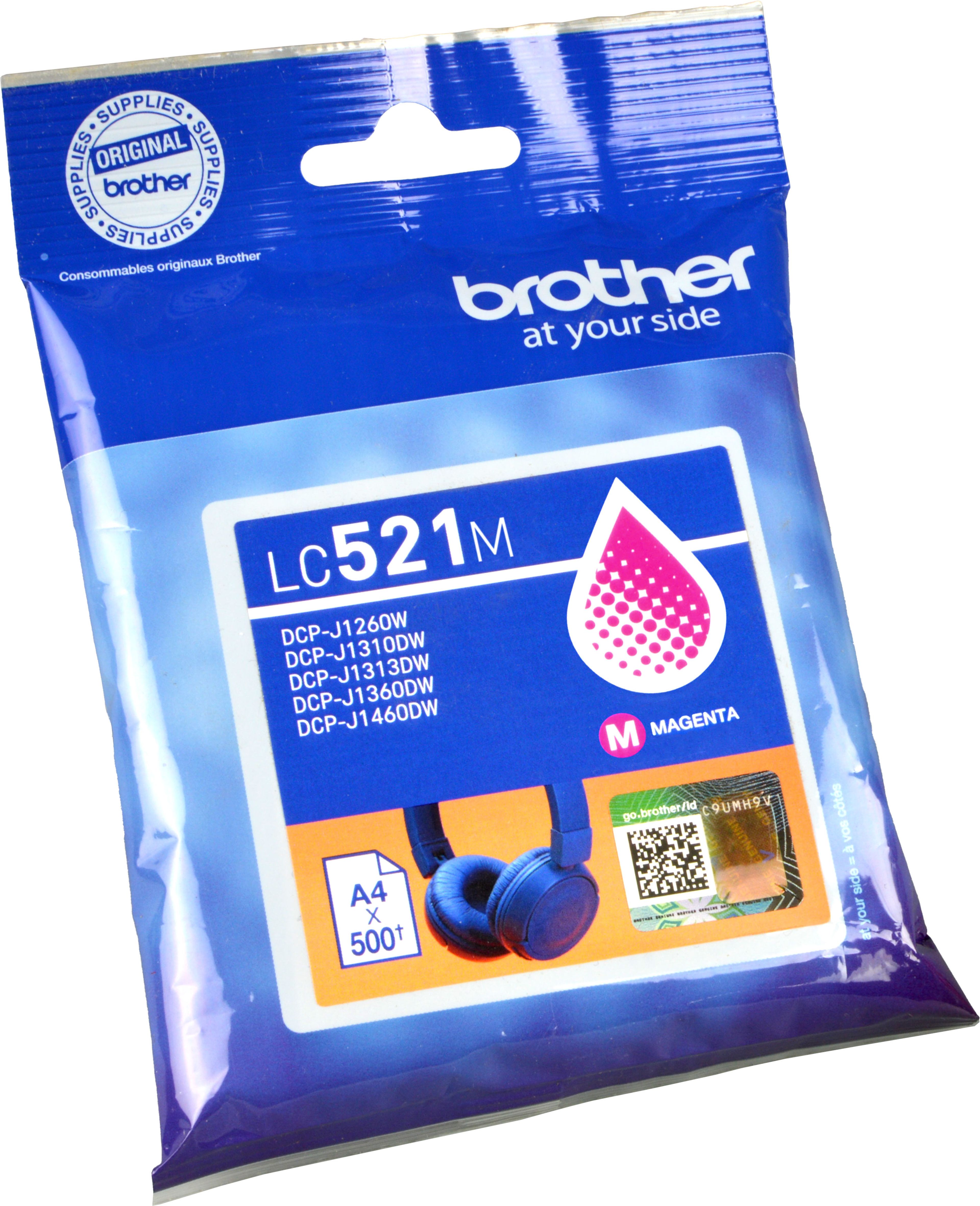 Brother Tinte LC-521M magenta