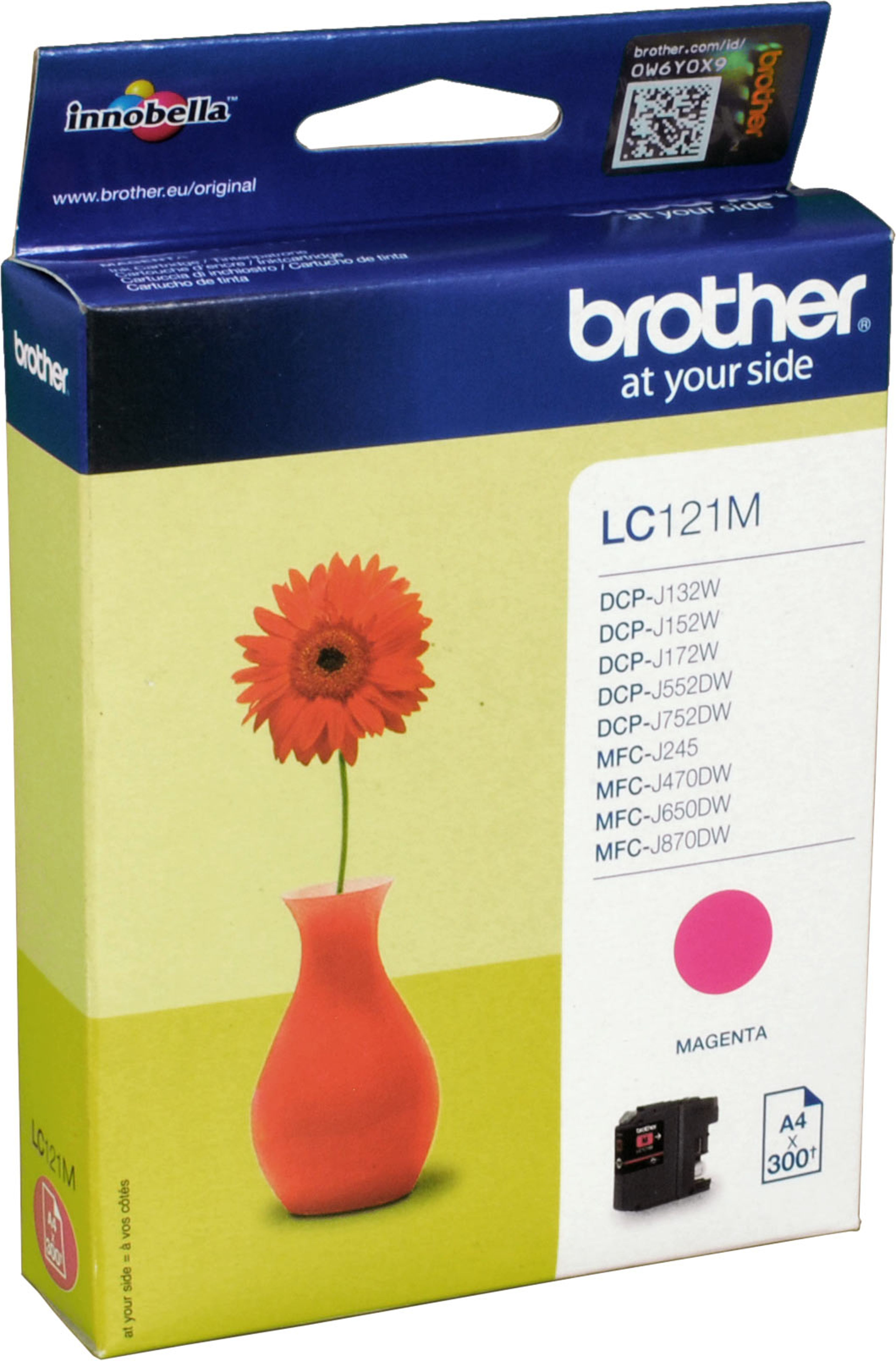 Brother Tinte LC-121M magenta