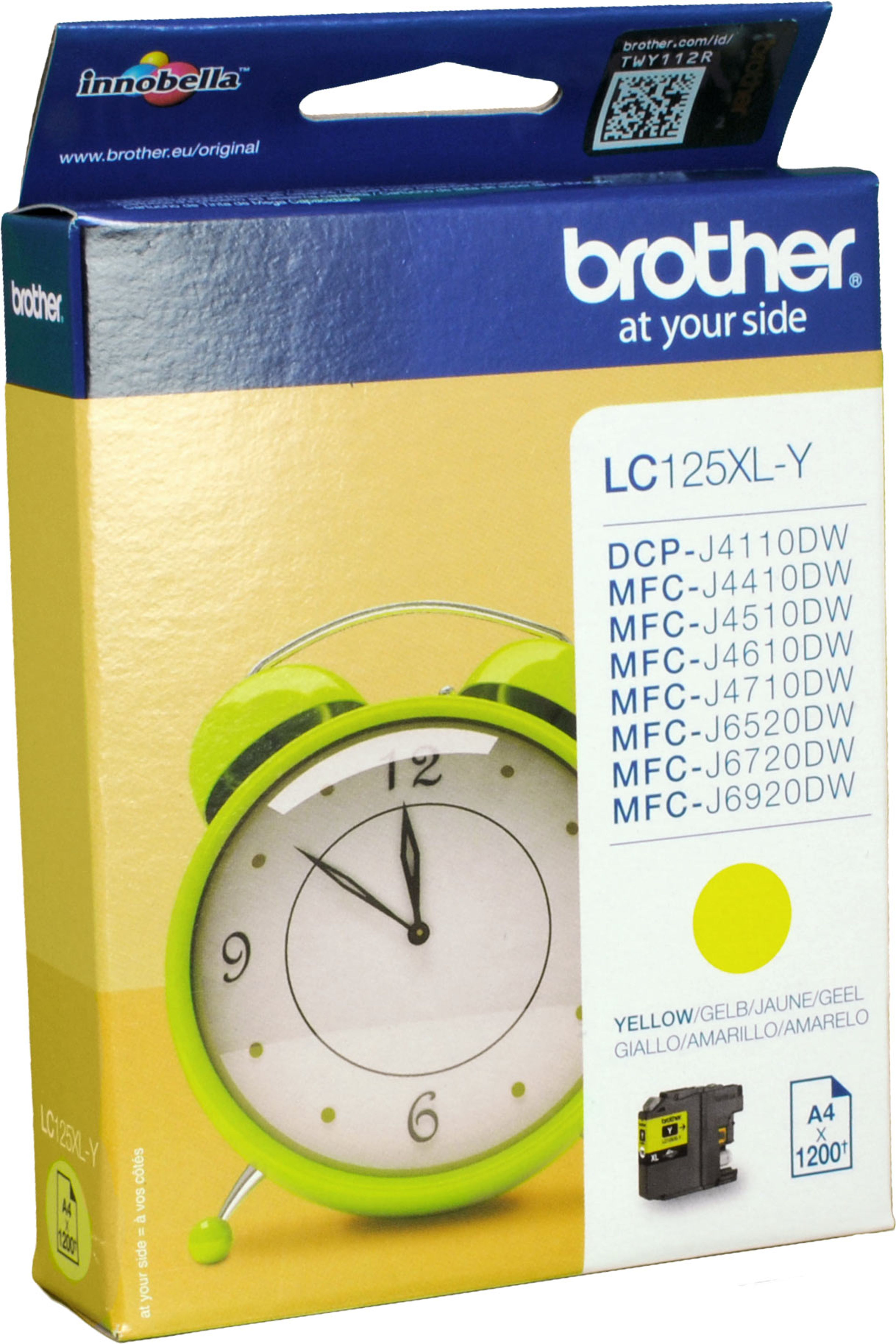 Brother Tinte LC-125XLY yellow