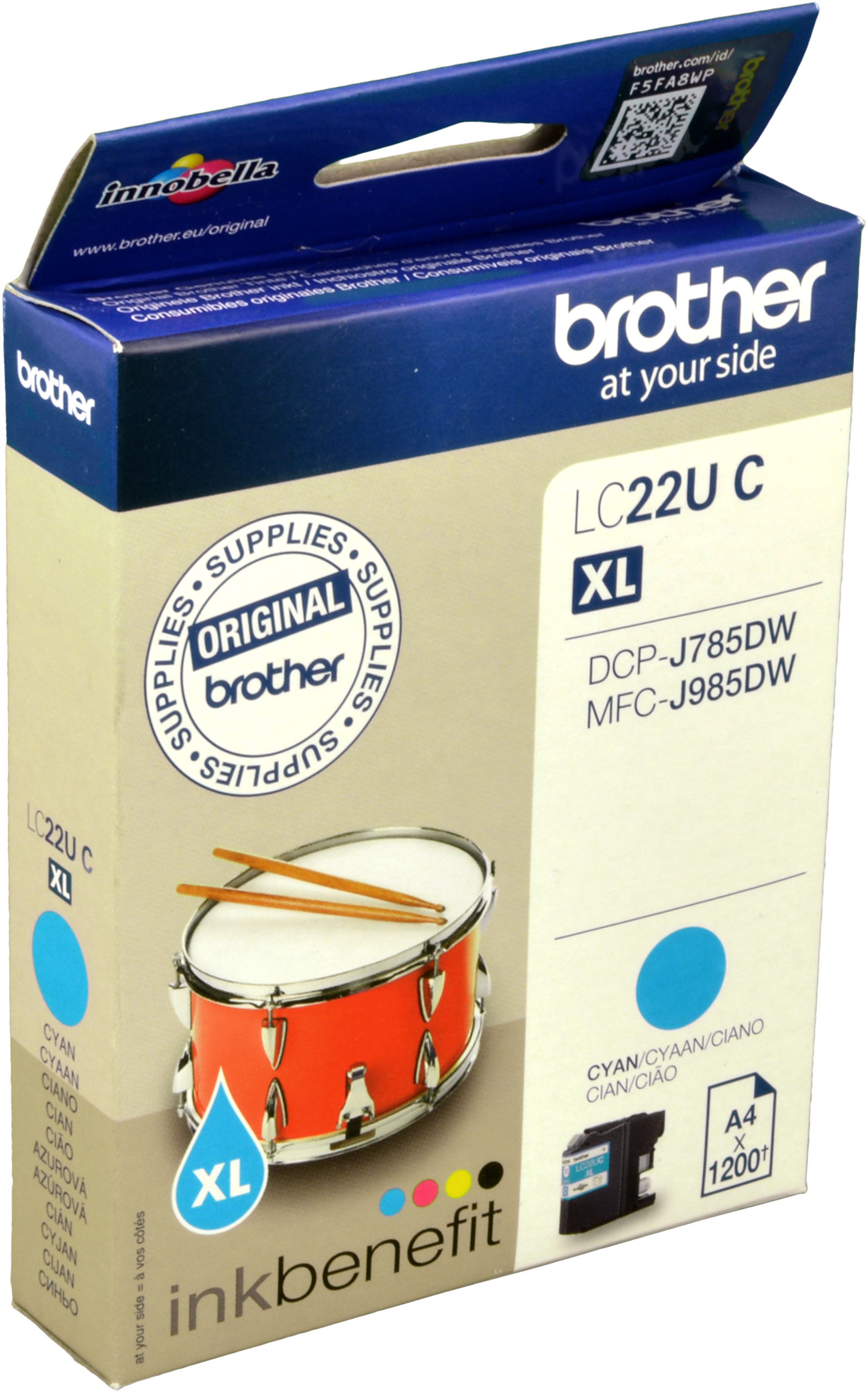 Brother Tinte LC-22UC cyan