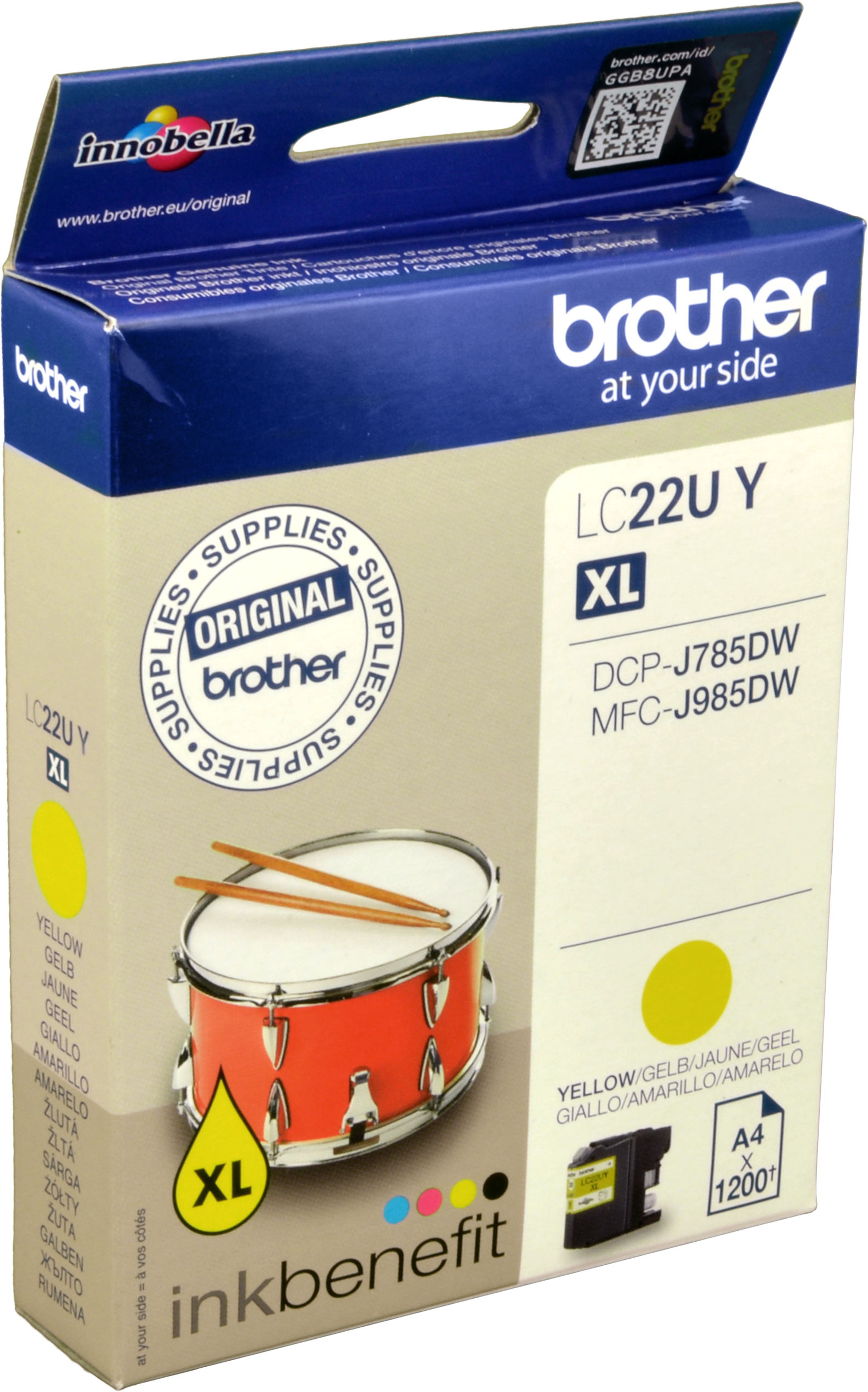 Brother Tinte LC-22UY yellow