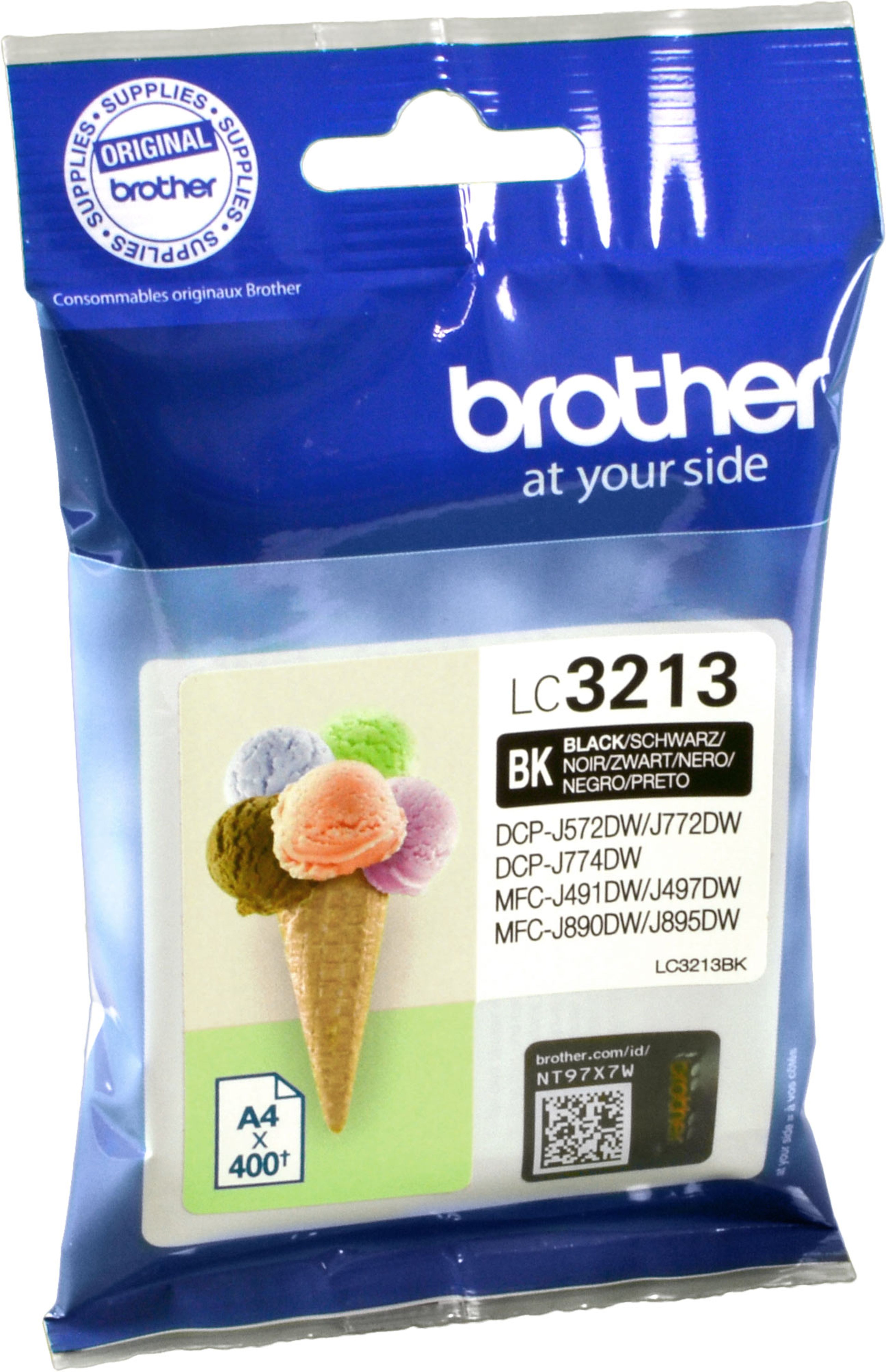 Brother Tinte LC-3213BK schwarz