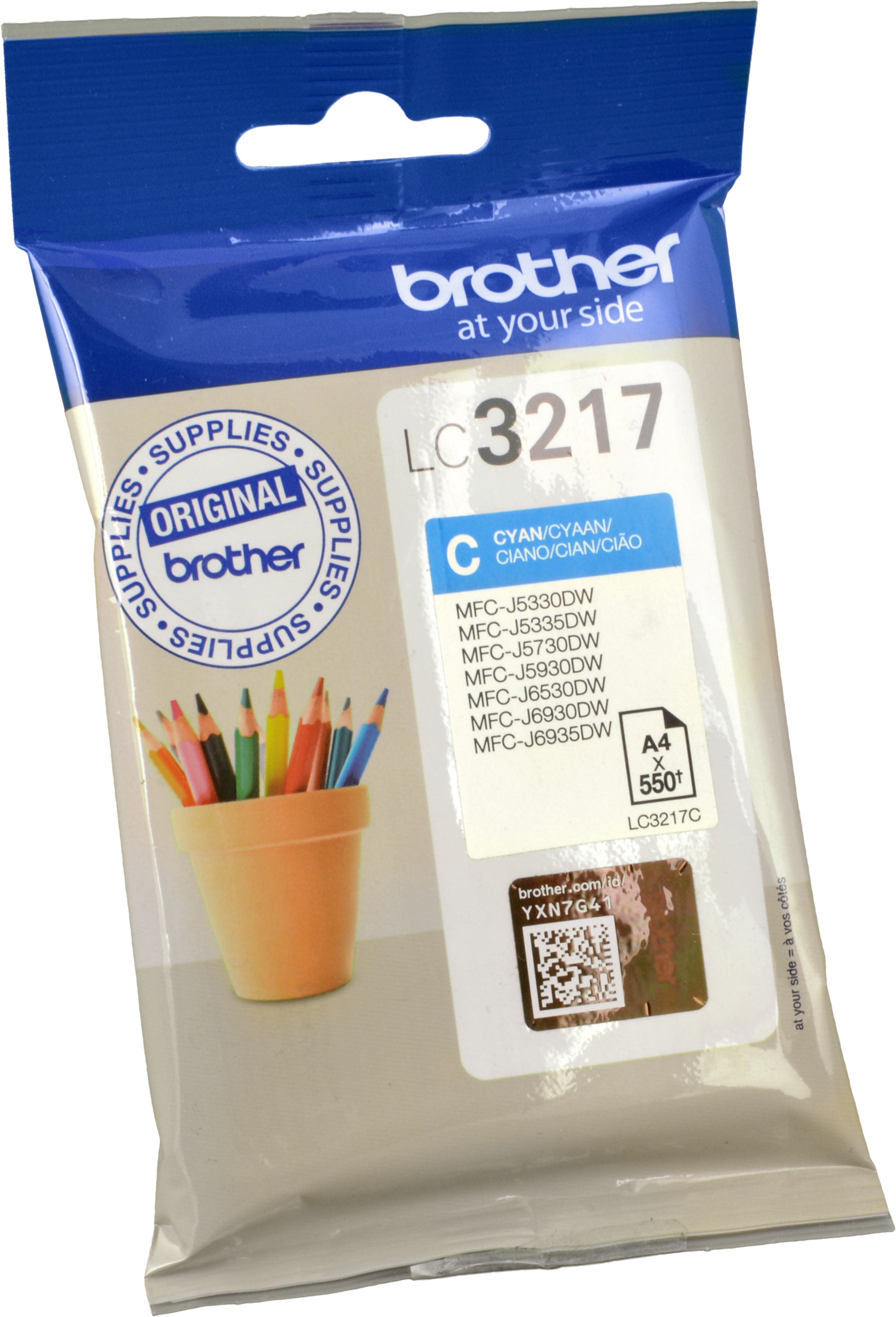 Brother Tinte LC-3217C cyan