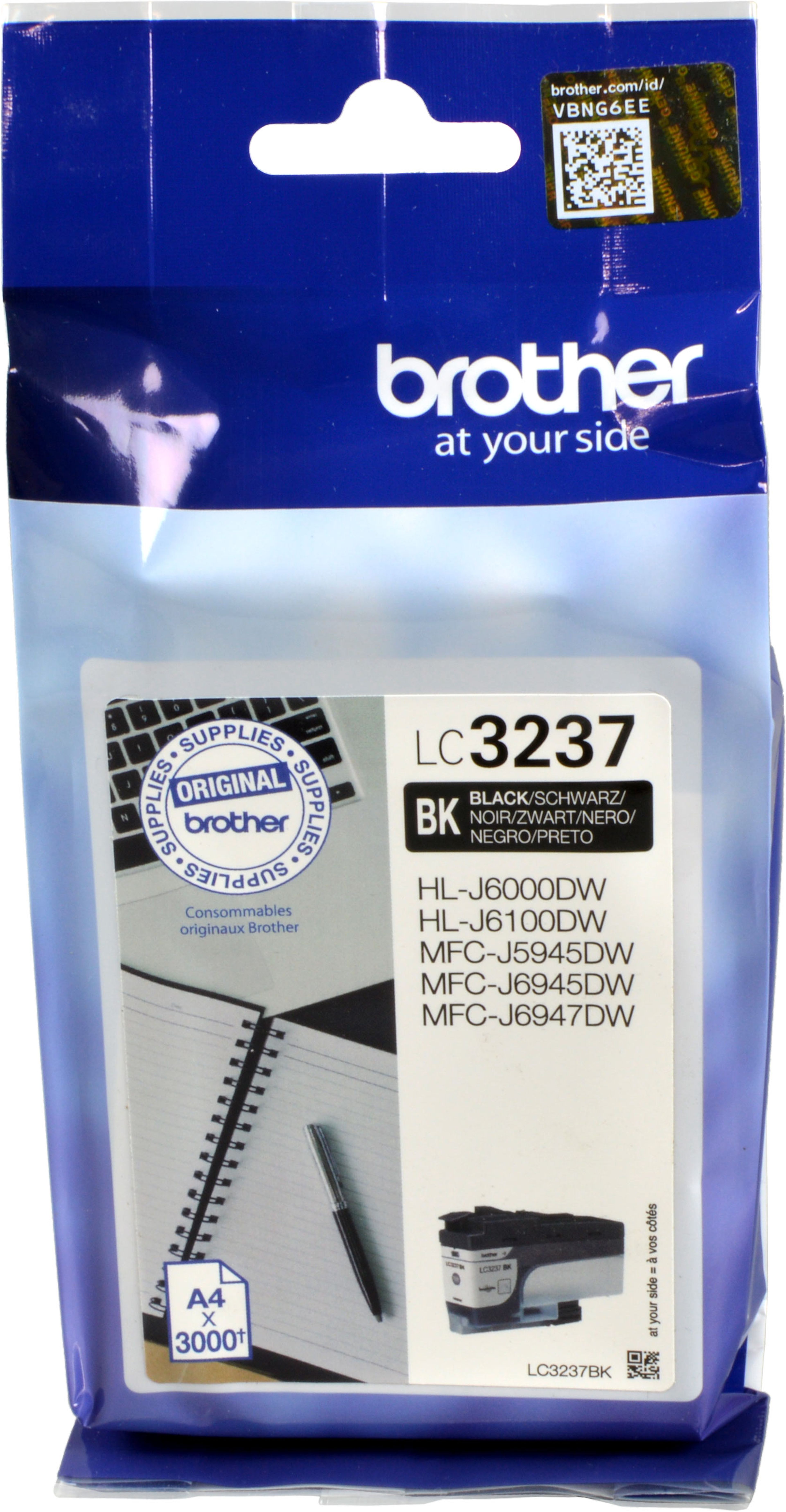 Brother Tinte LC-3237BK schwarz