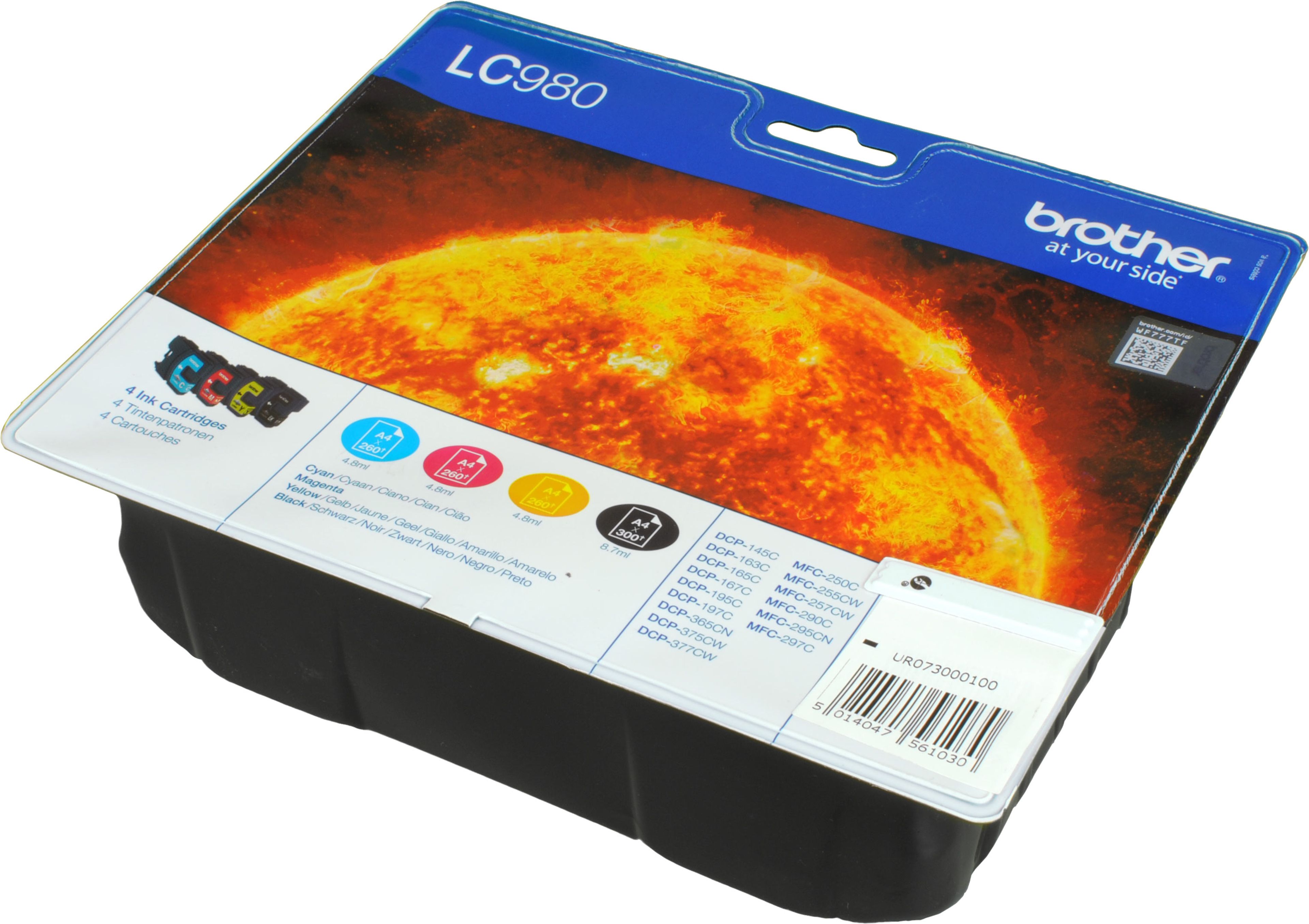 4 Brother Tinten LC-980VALBPDR Multipack  4-farbig
