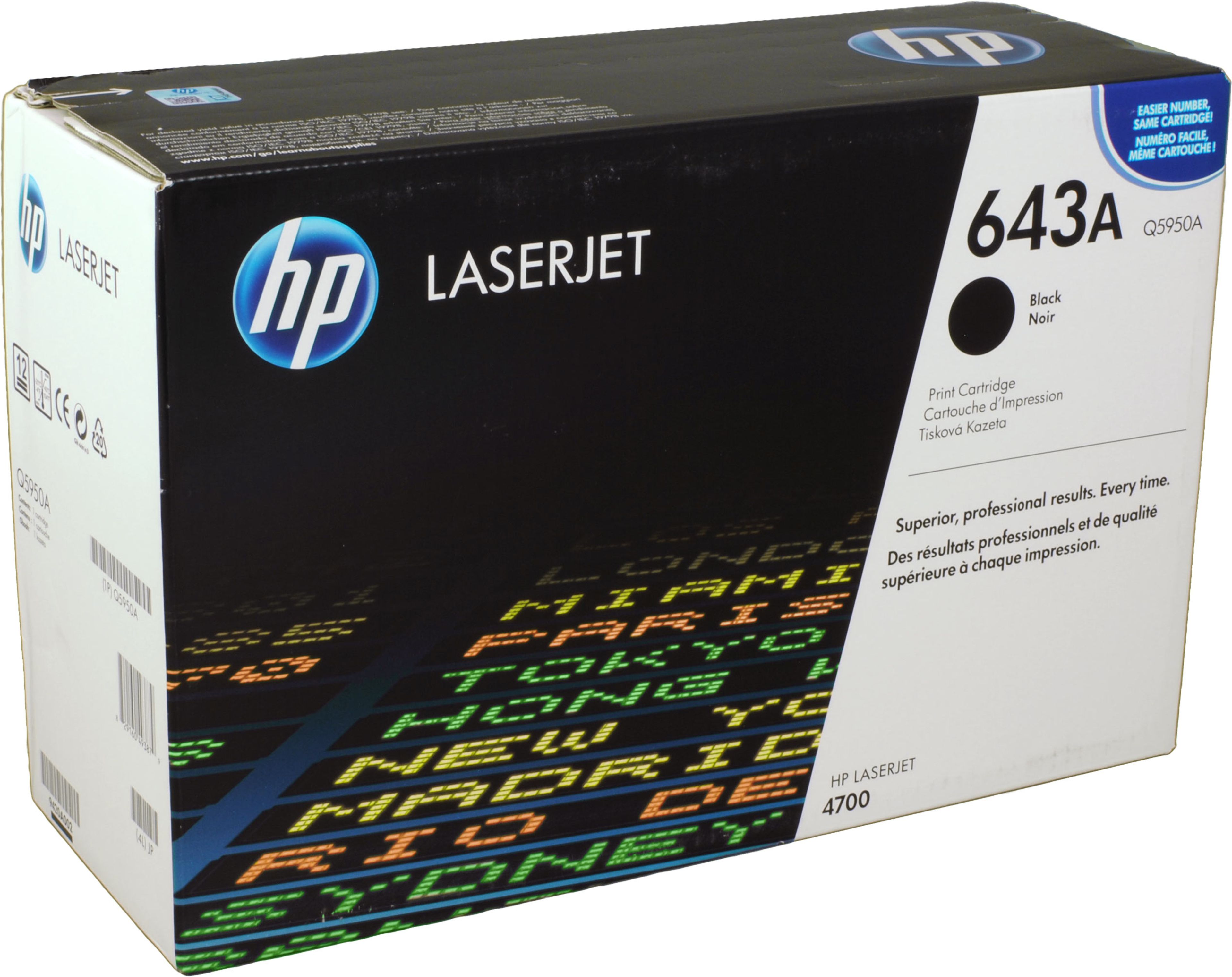 HP Toner Q5950A 643A schwarz