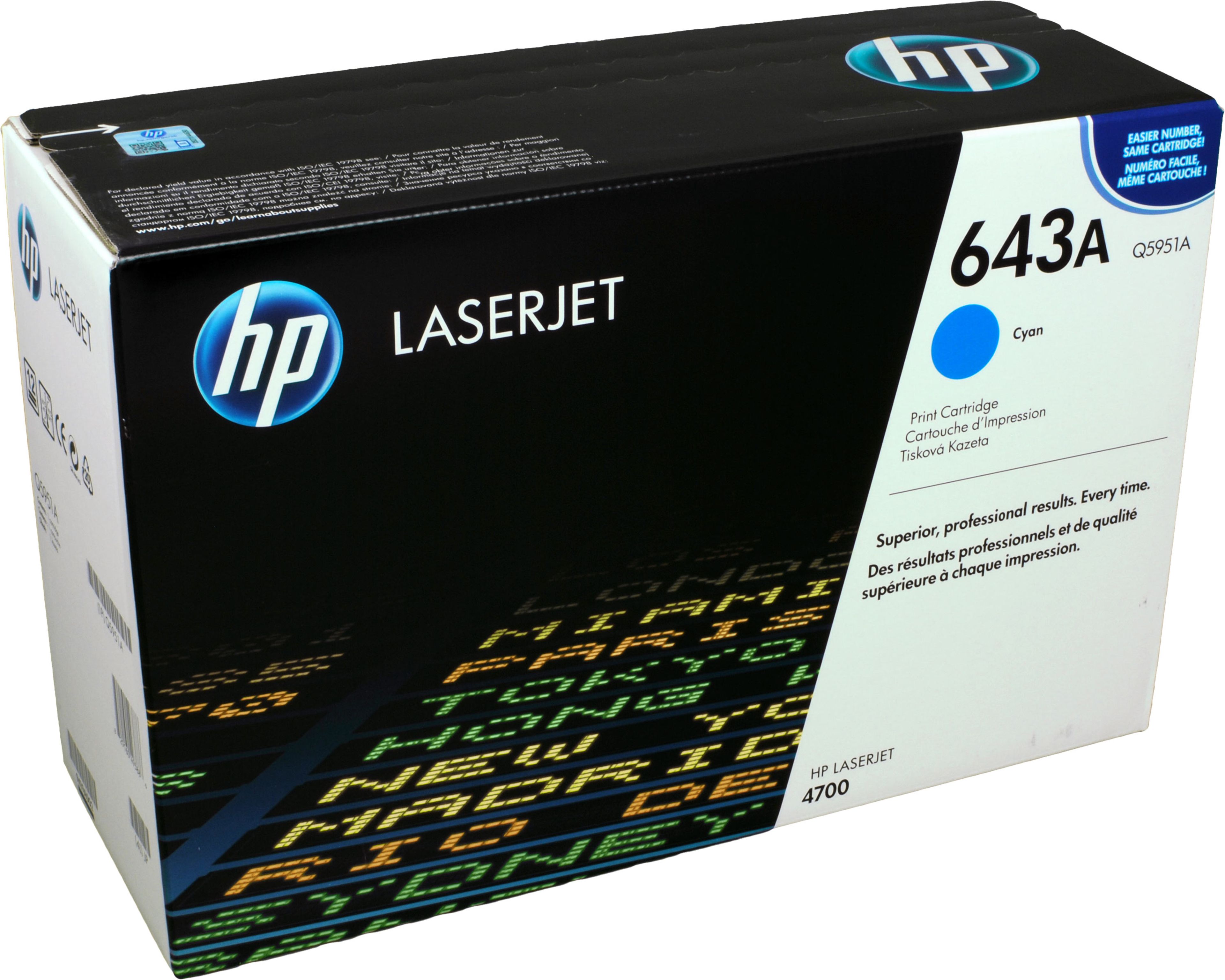 HP Toner Q5951A 643A cyan