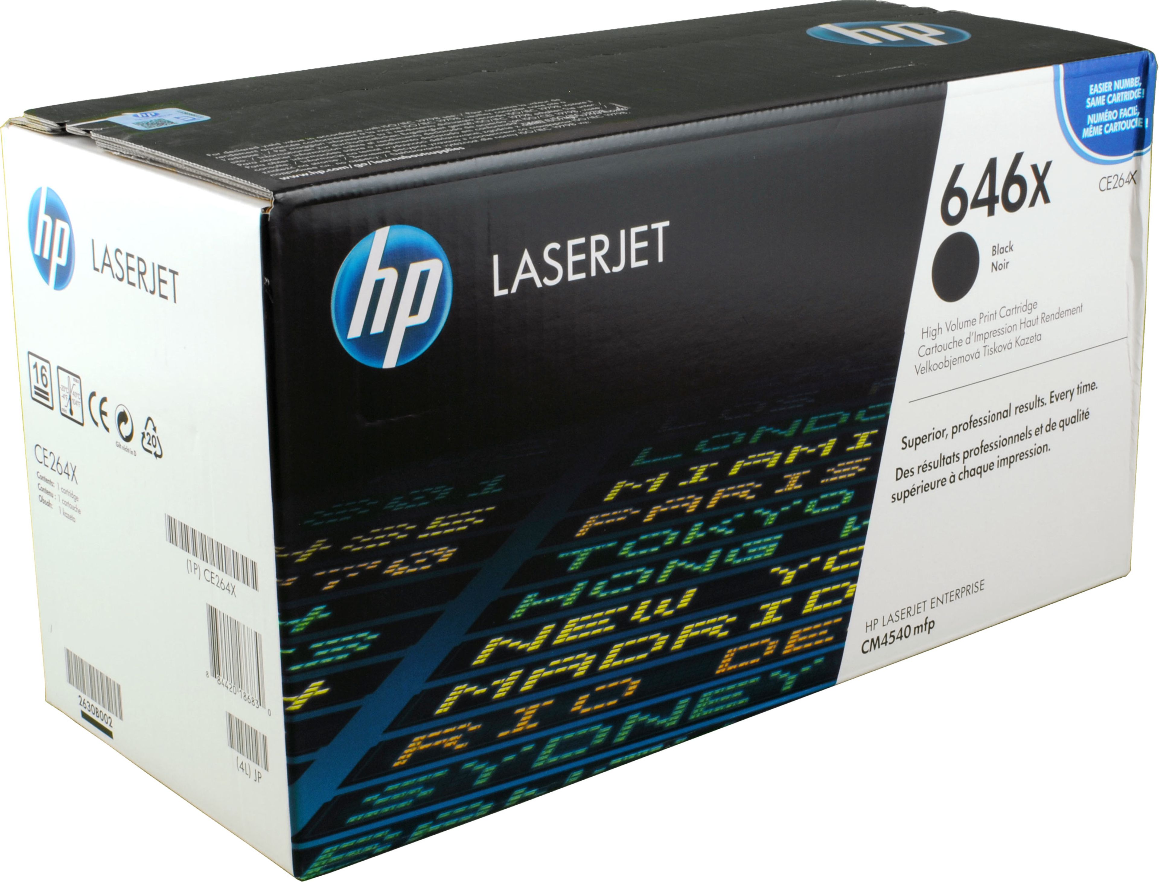 HP Toner CE264X 646X schwarz