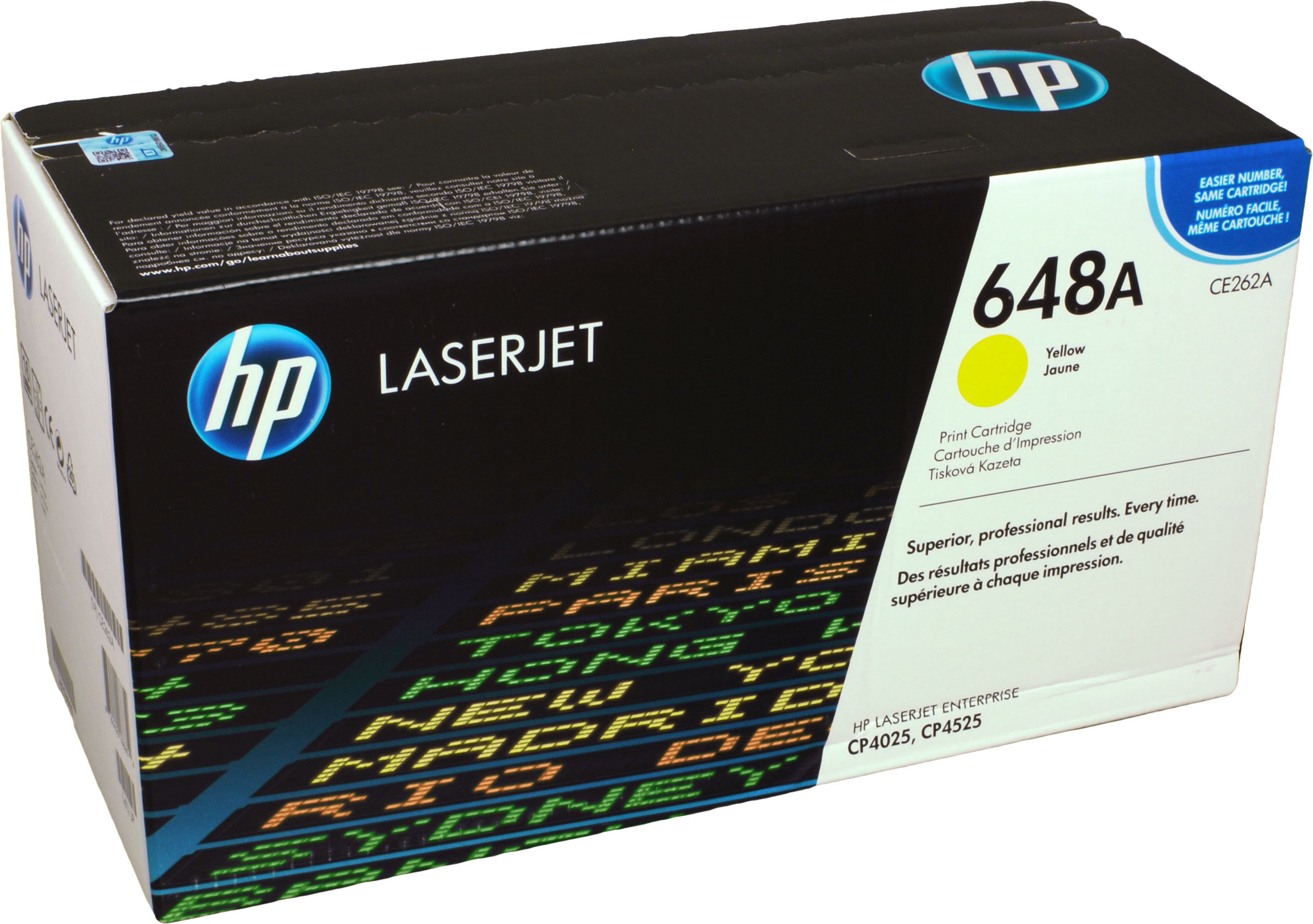 HP Toner CE262A 648A yellow