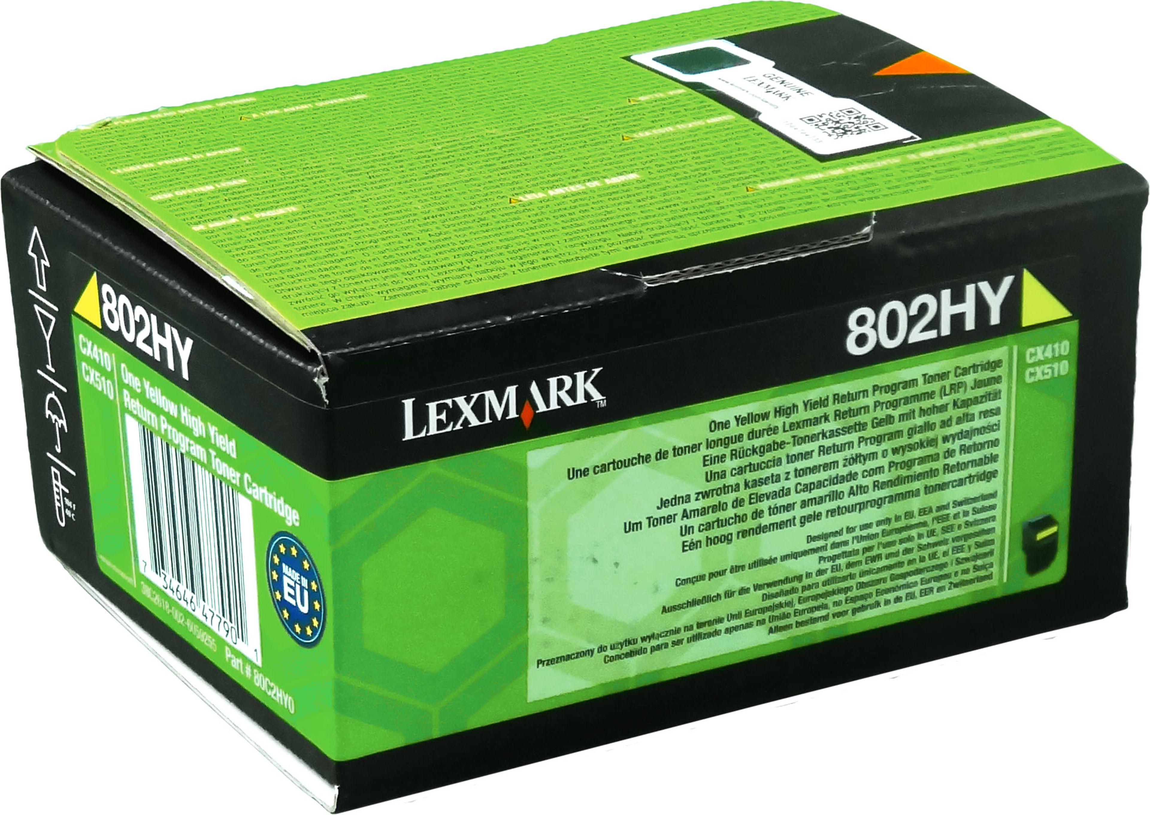 Lexmark Toner 80C2HY0 802HY yellow