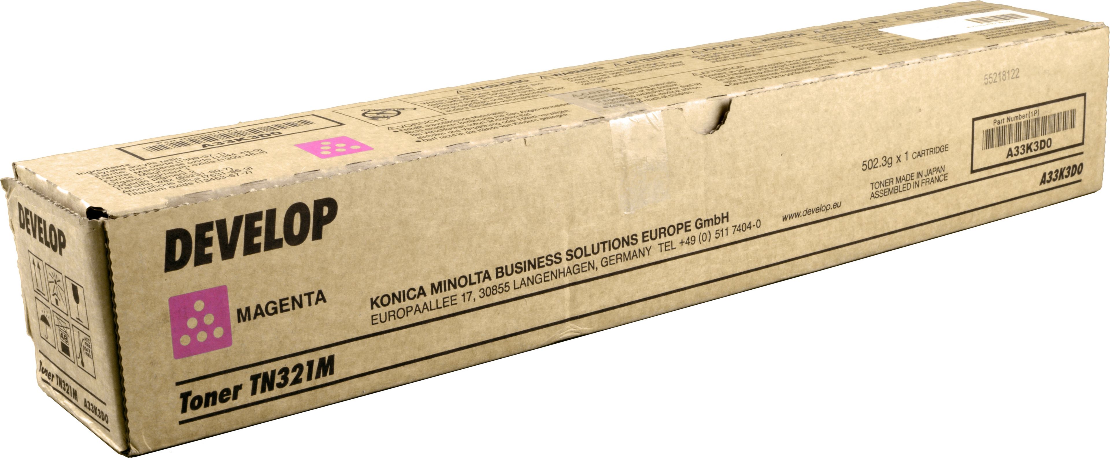 Develop Toner TN-321M A33K3D0 magenta