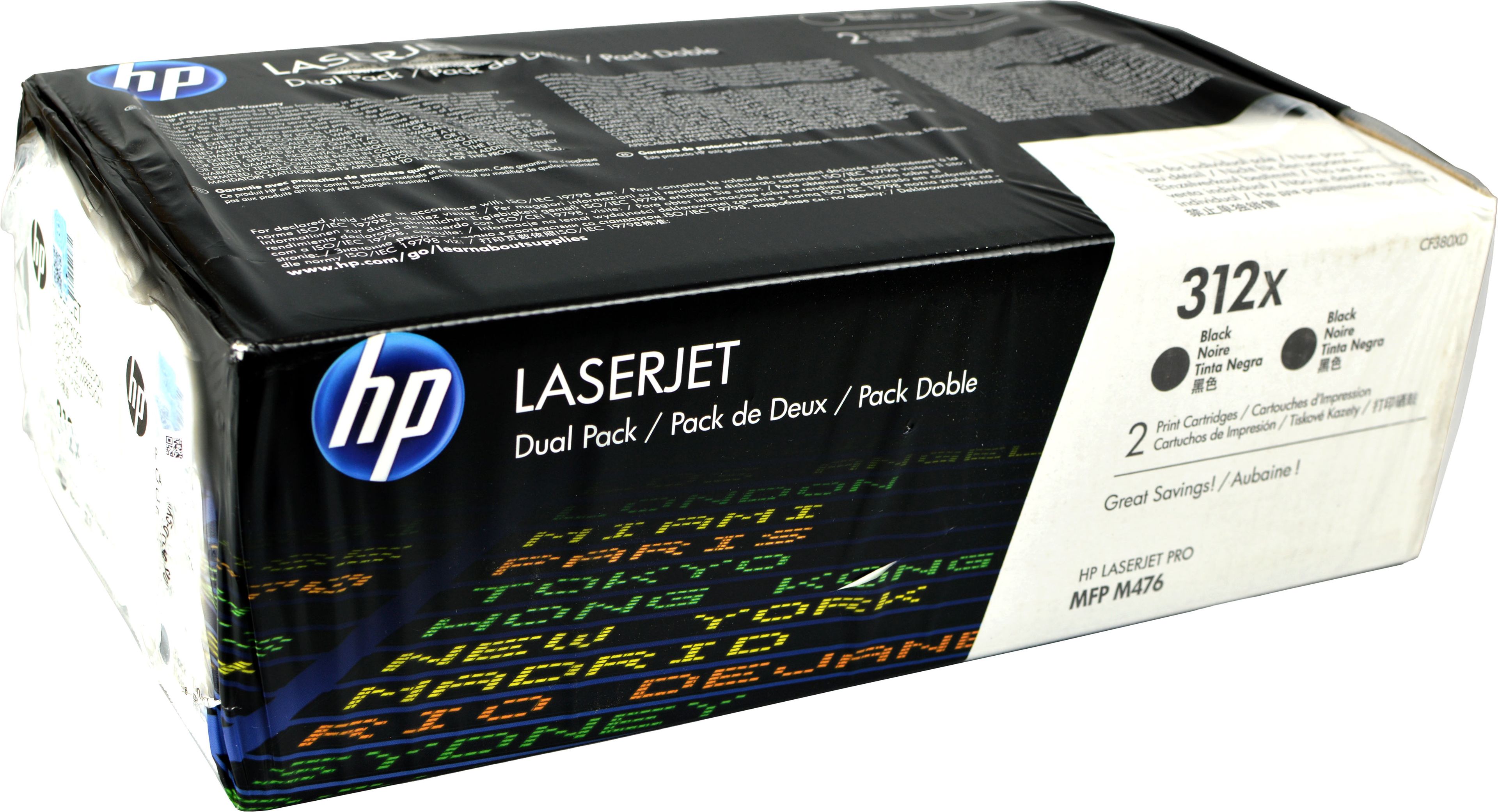 2 HP Toner CF380XD 312X Doppelpack schwarz
