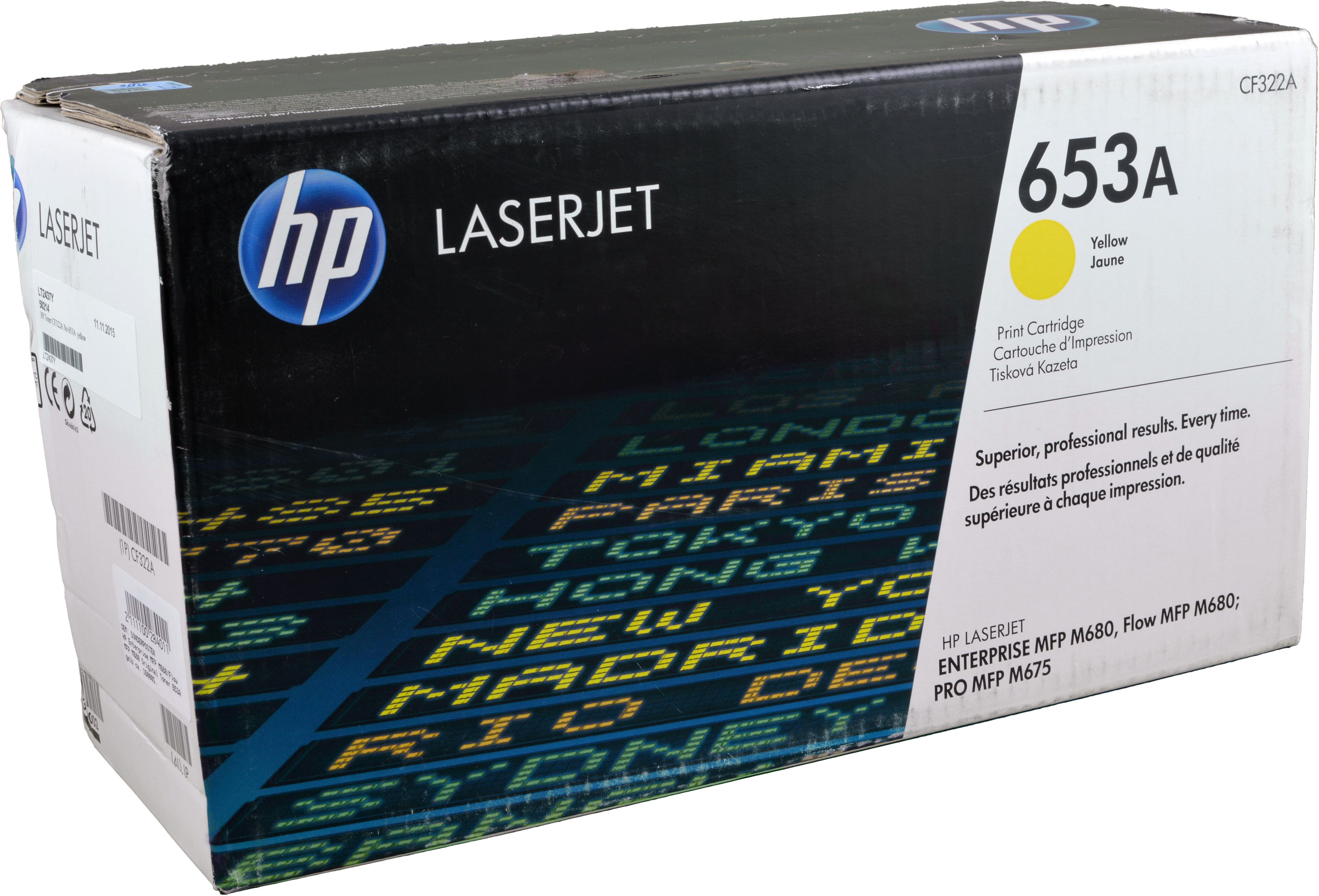 HP Toner CF322A 653A yellow