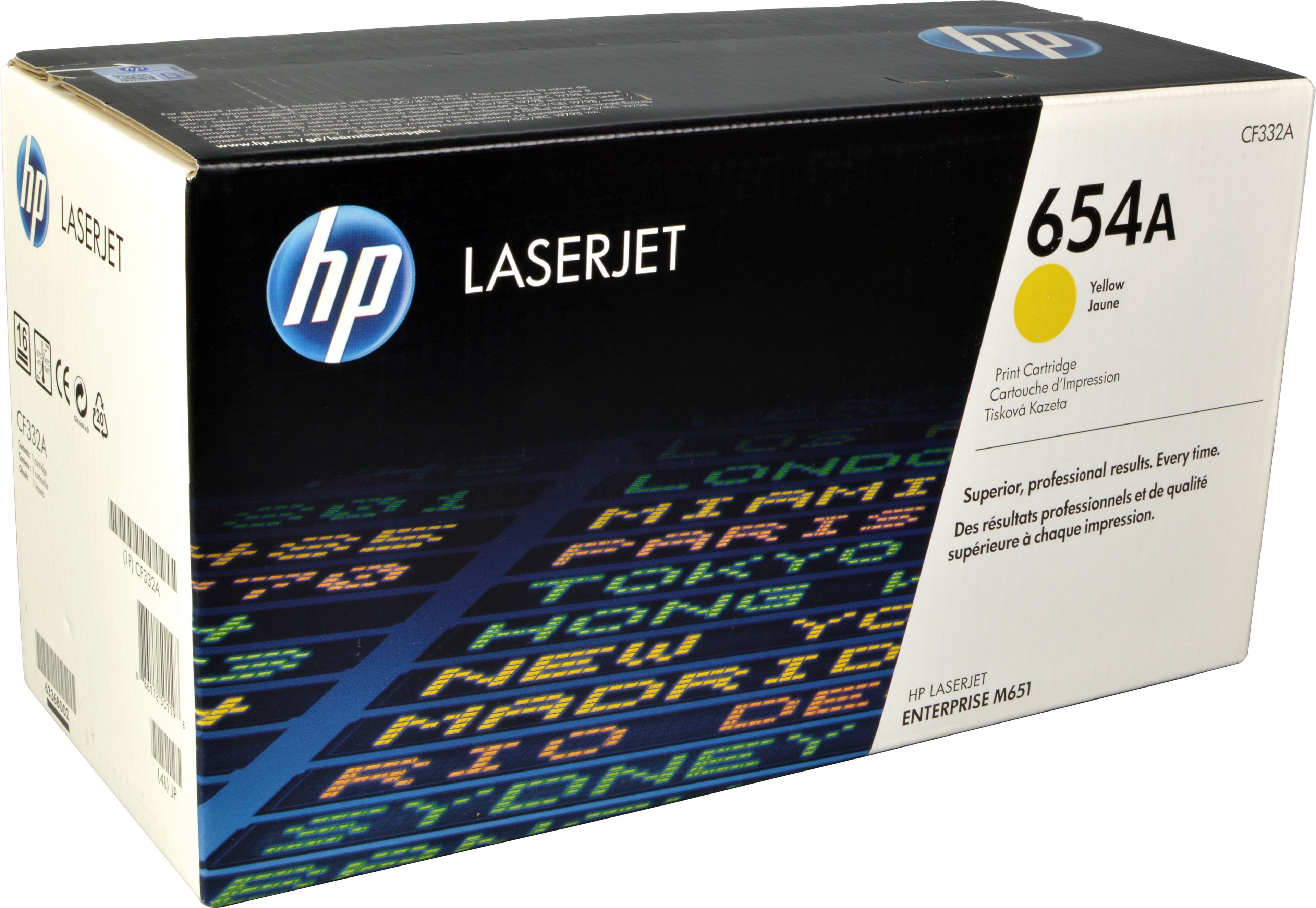 HP Toner CF332A 654A yellow