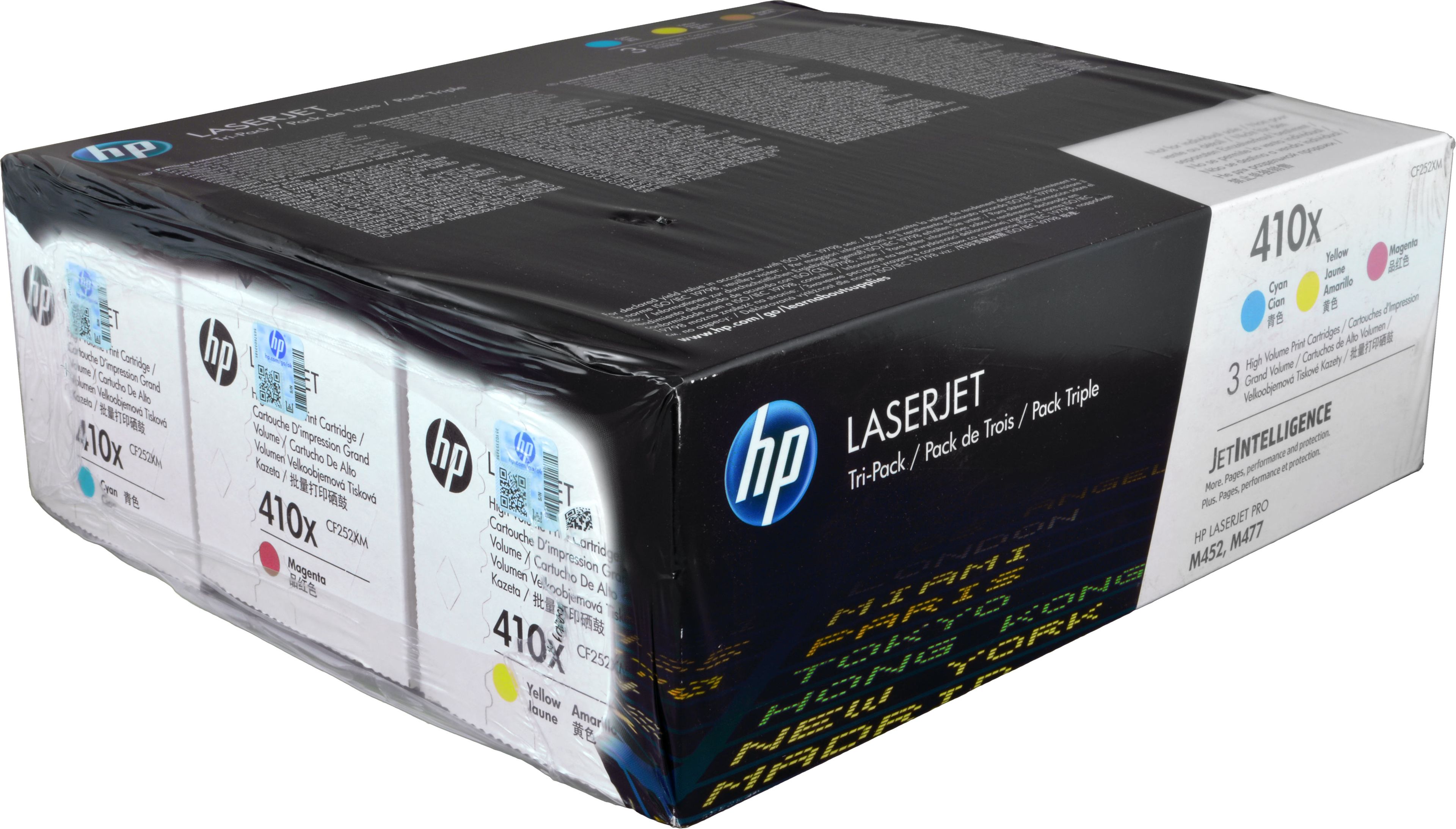 3 HP Toner CF252XM 410X Multipack CMY