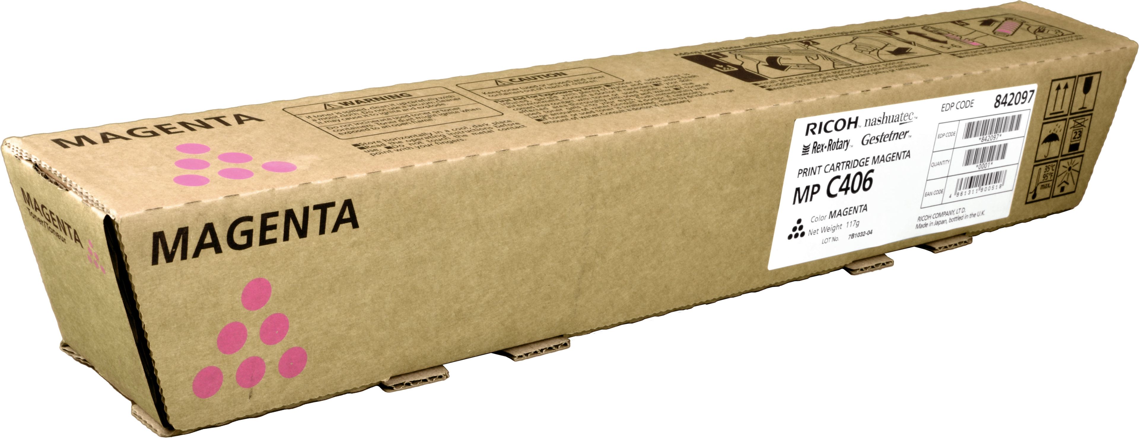 Ricoh Toner 842097 MPC406 magenta OEM