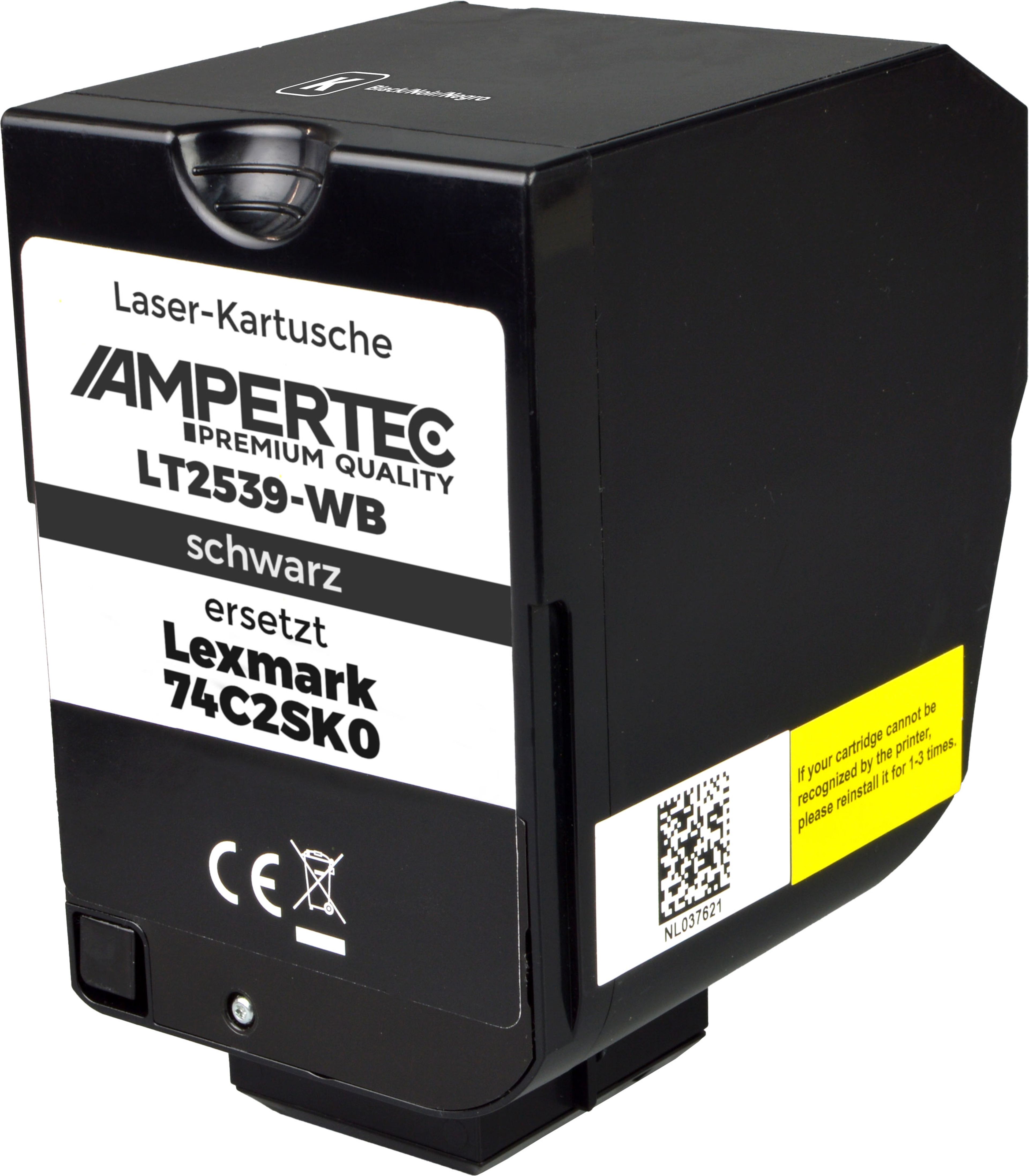 Kompatibler Toner ersetzt Lexmark 74C2SK0 schwarz