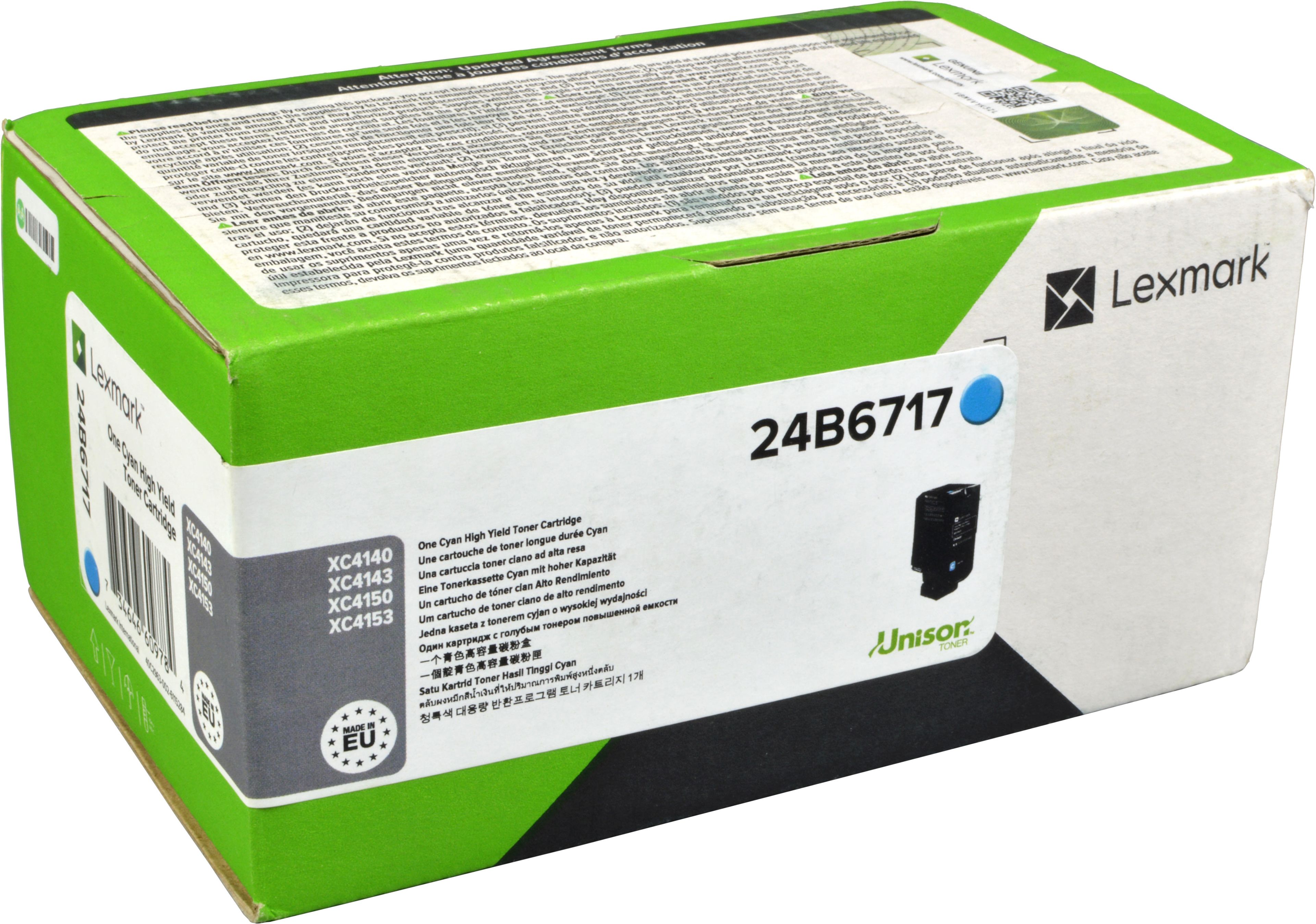 Lexmark Toner 24B6717 cyan