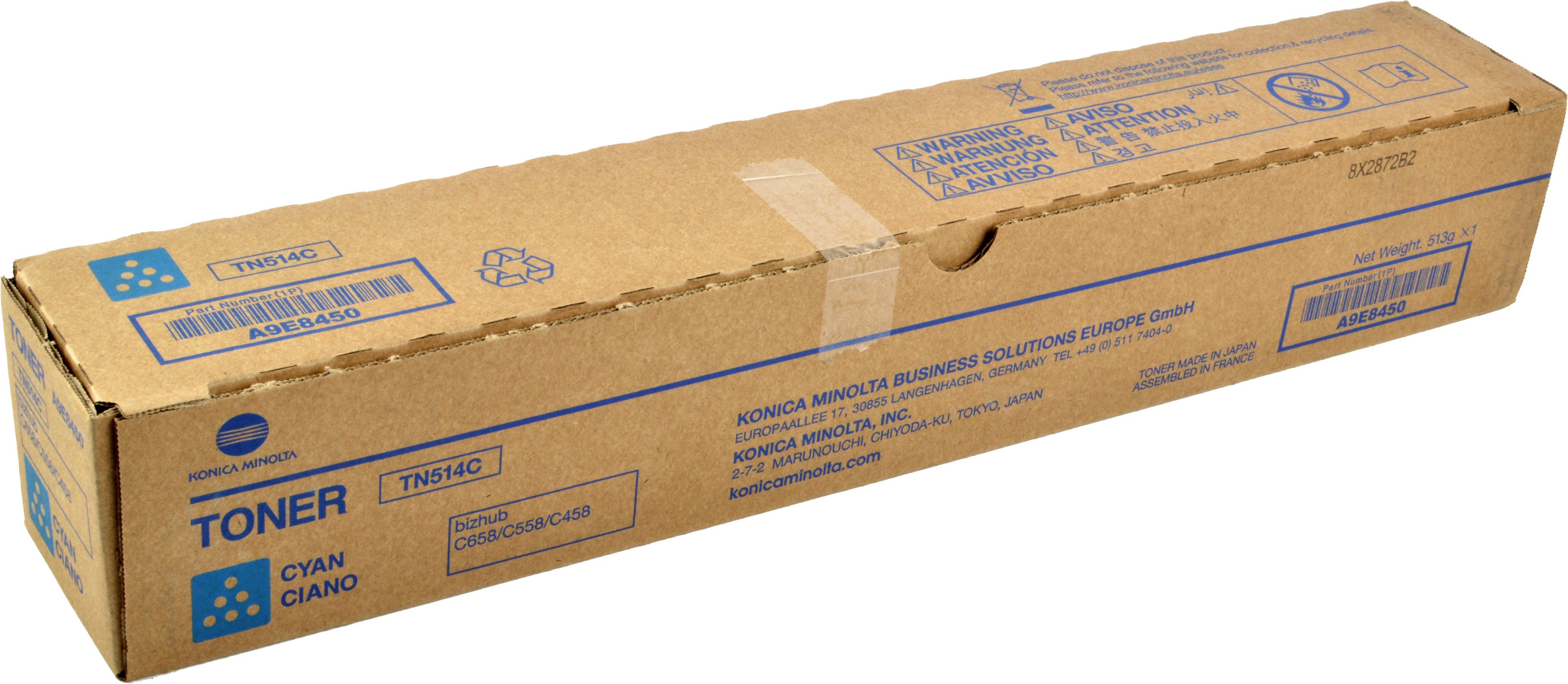Konica Minolta Toner TN-514C A9E8450 cyan