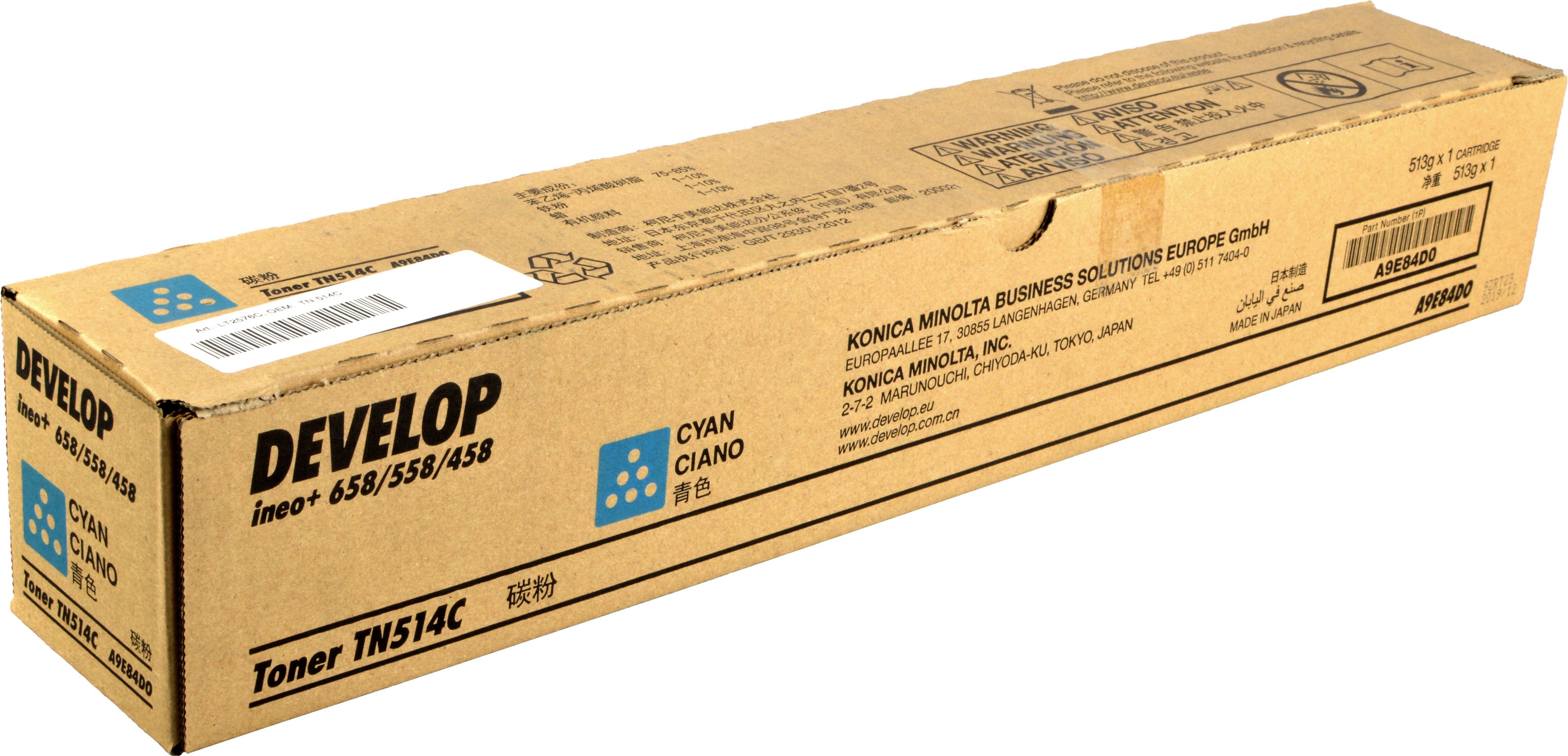 Develop Toner TN-514C A9E84D0 cyan
