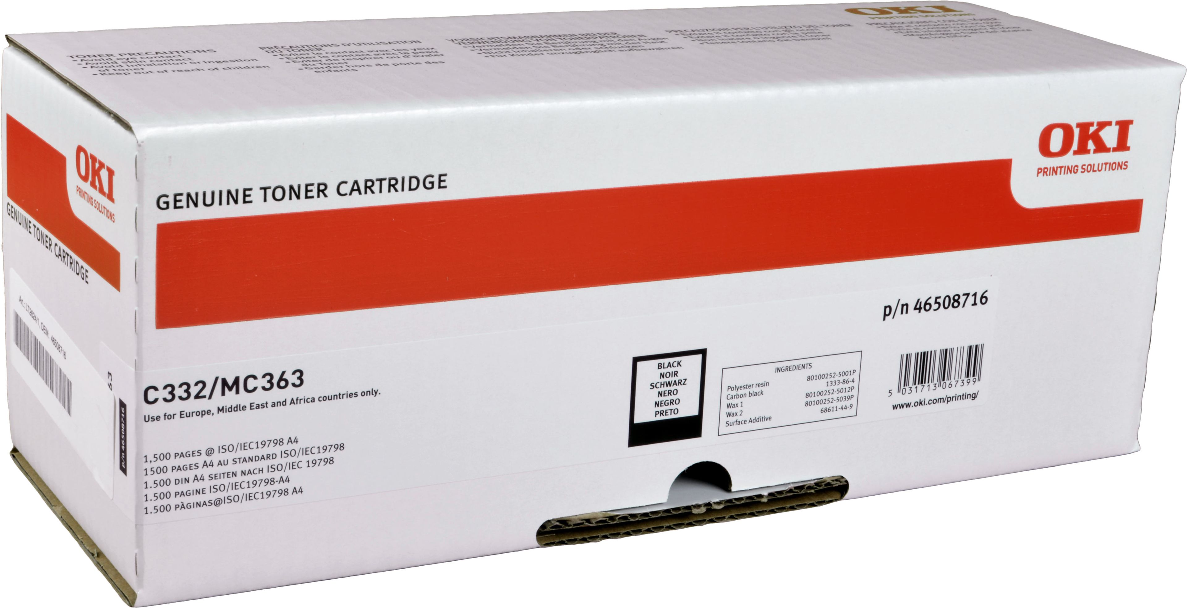 Oki Toner 46508716 schwarz