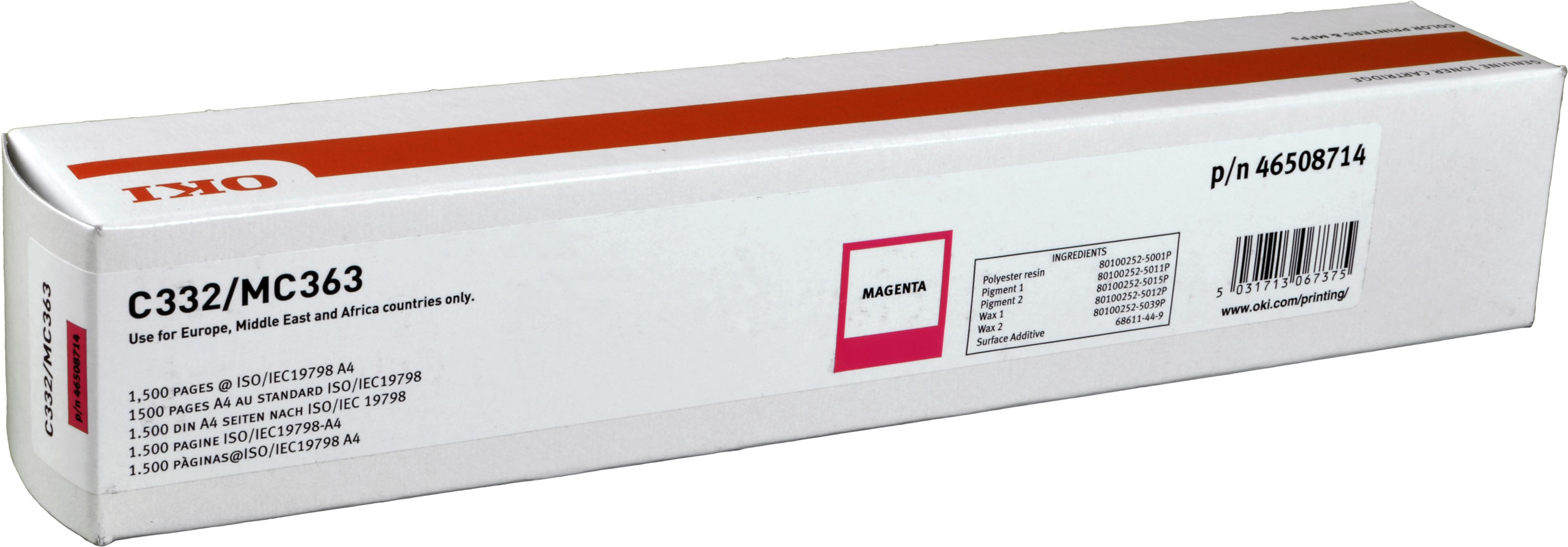 Oki Toner 46508714 magenta