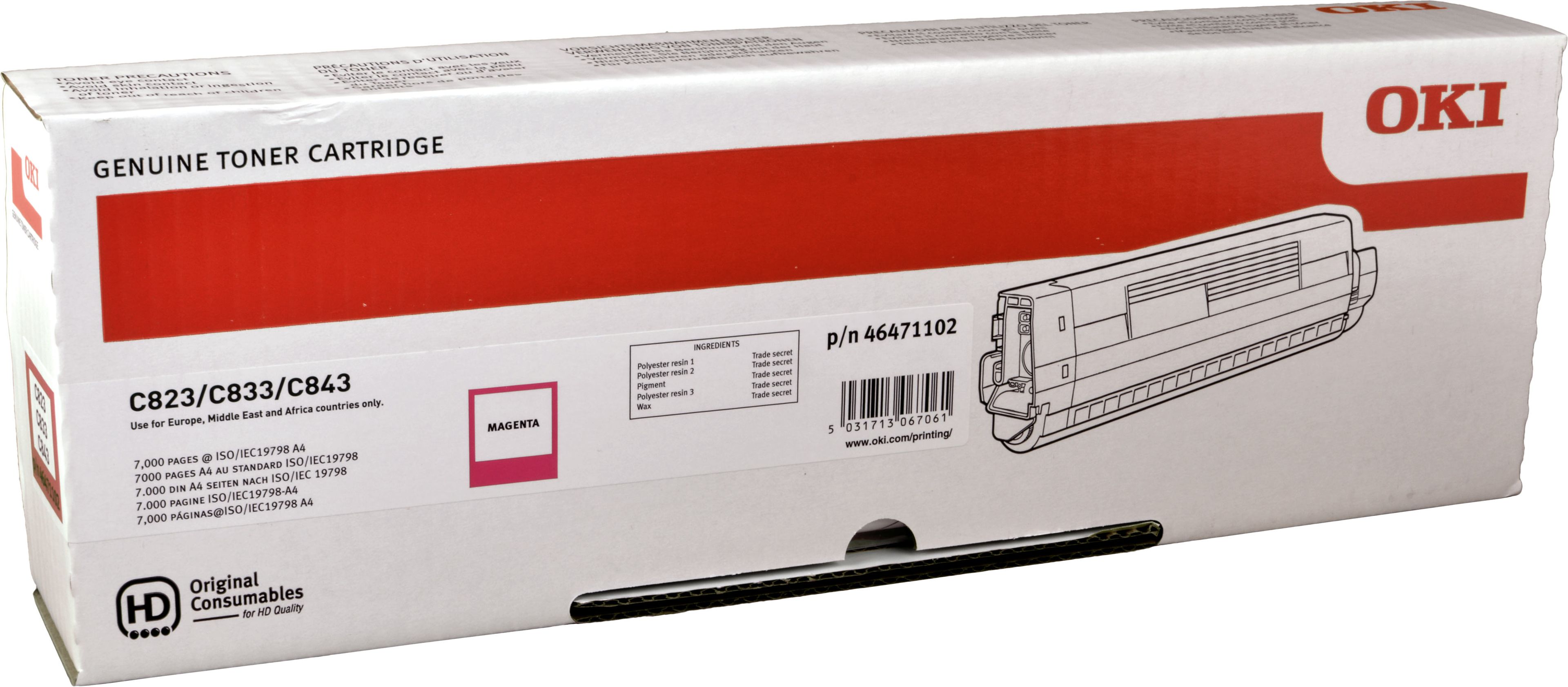 Oki Toner 46471102 magenta