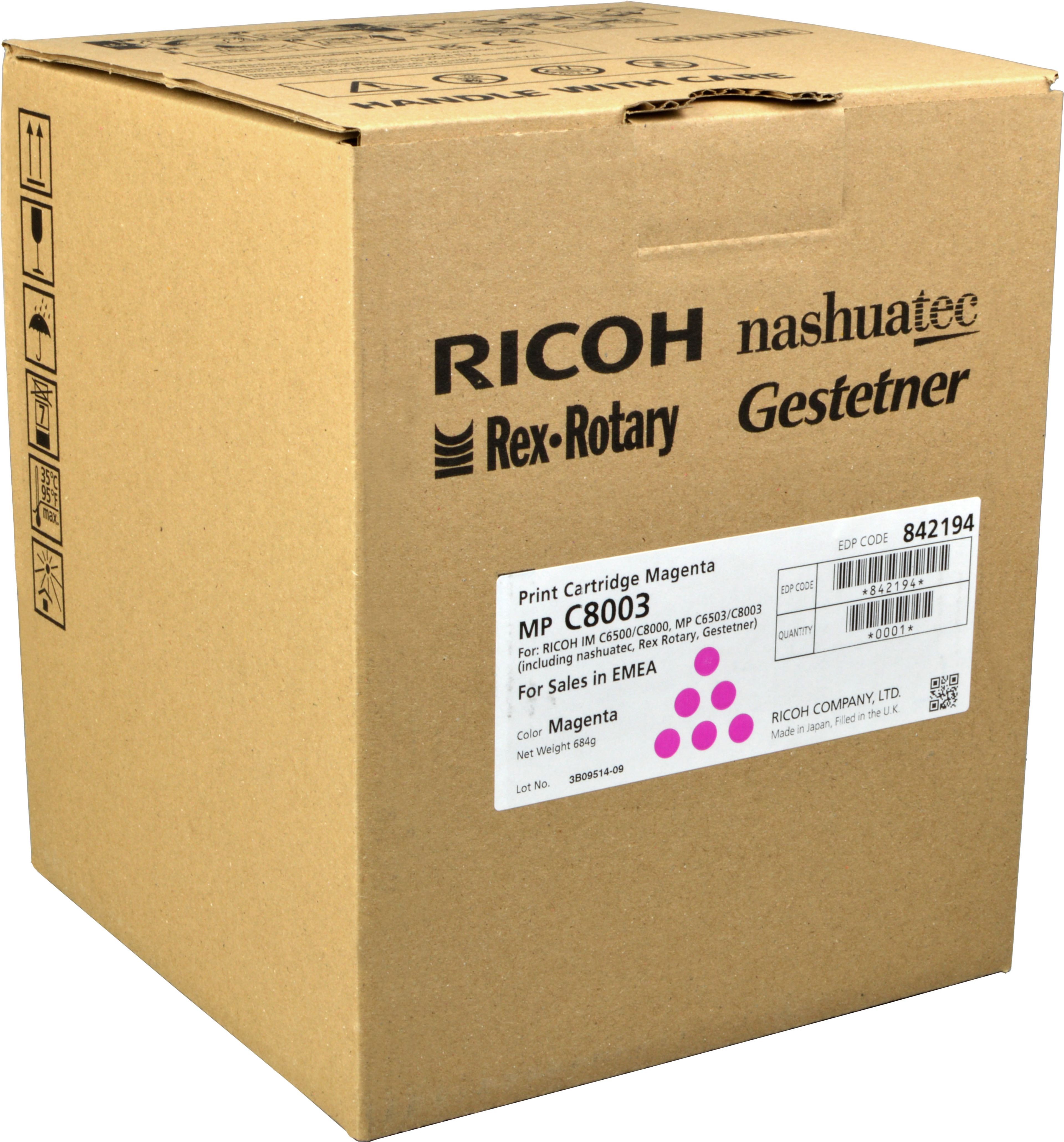 Ricoh Toner 842194 MPC8003 magenta OEM